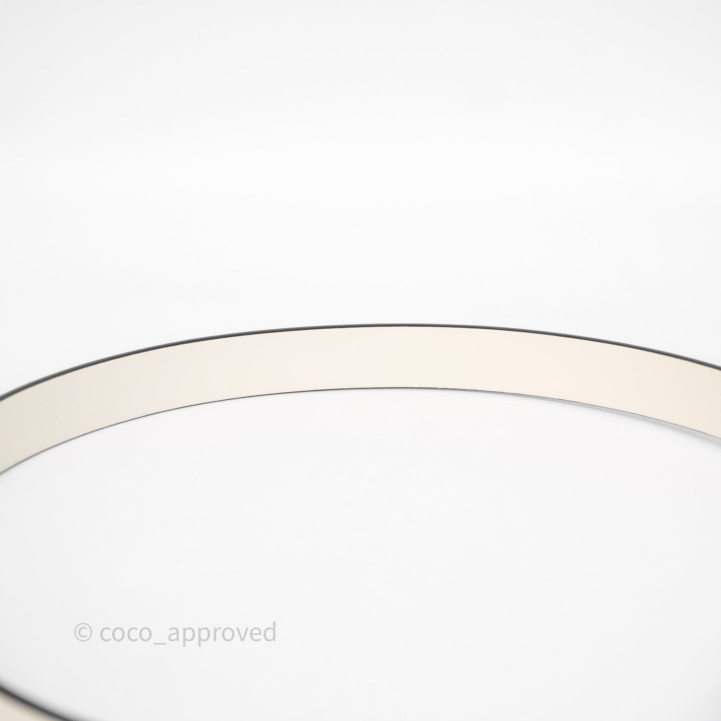 Christian Dior Saddle Belt Ivory White Calfskin Gold Hardware 20mm Size 70