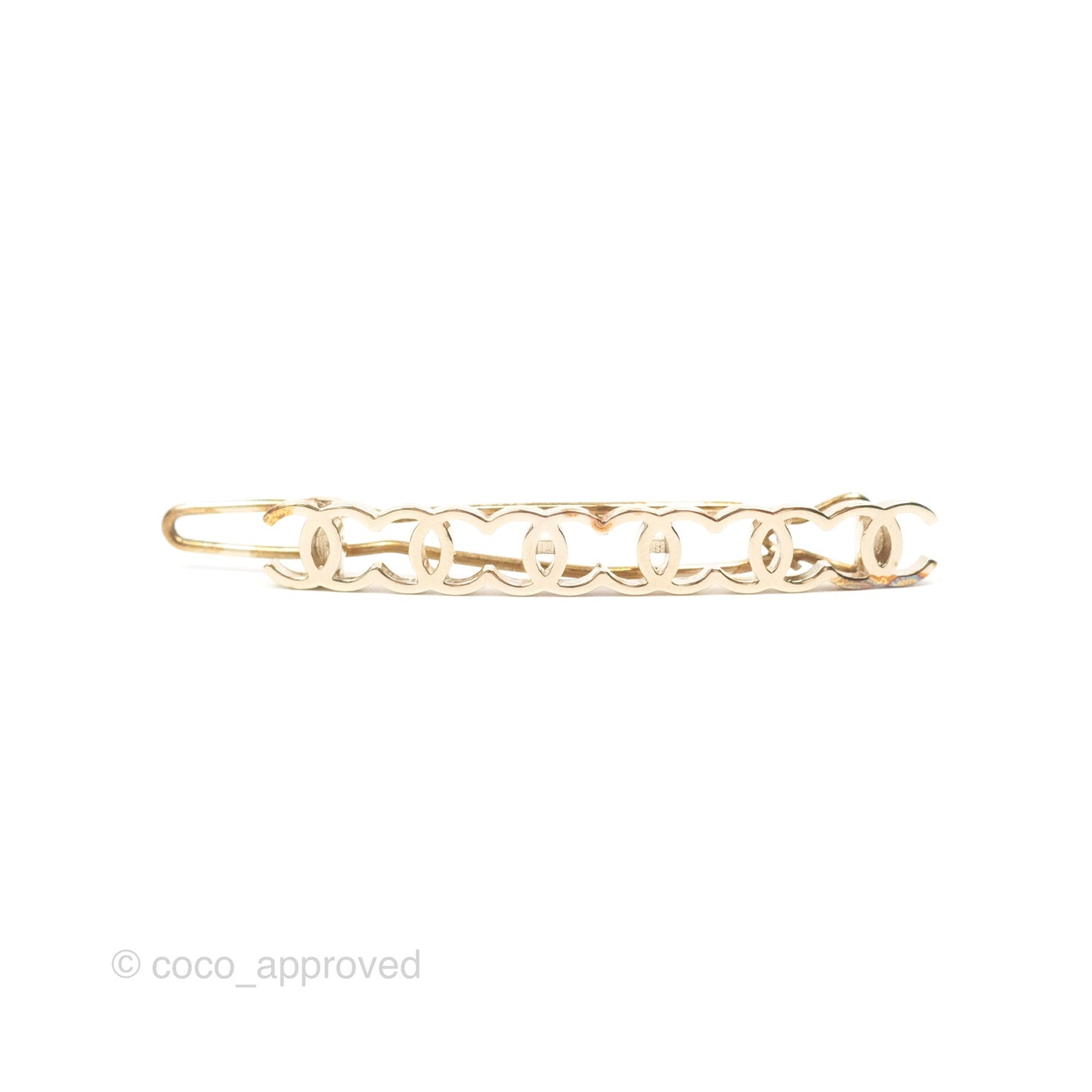Chanel CC Hair Clip Gold Tone 21A