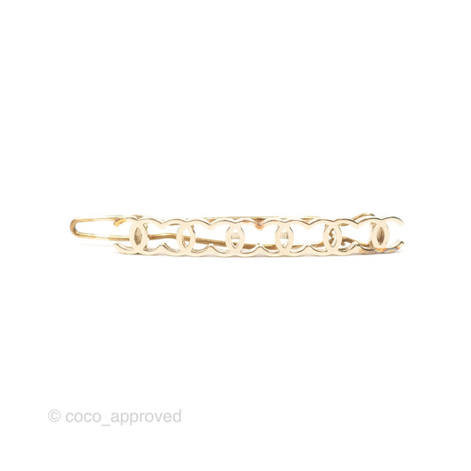 Chanel CC Hair Clip Gold Tone 21A