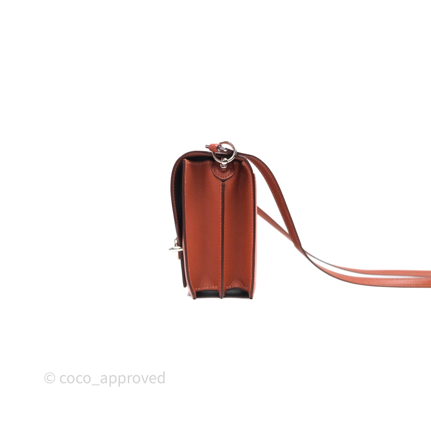 Hermès Roulis Mini 18 Evercolor AH Brush/ Rose Jaipur T5 Palladium Hardware