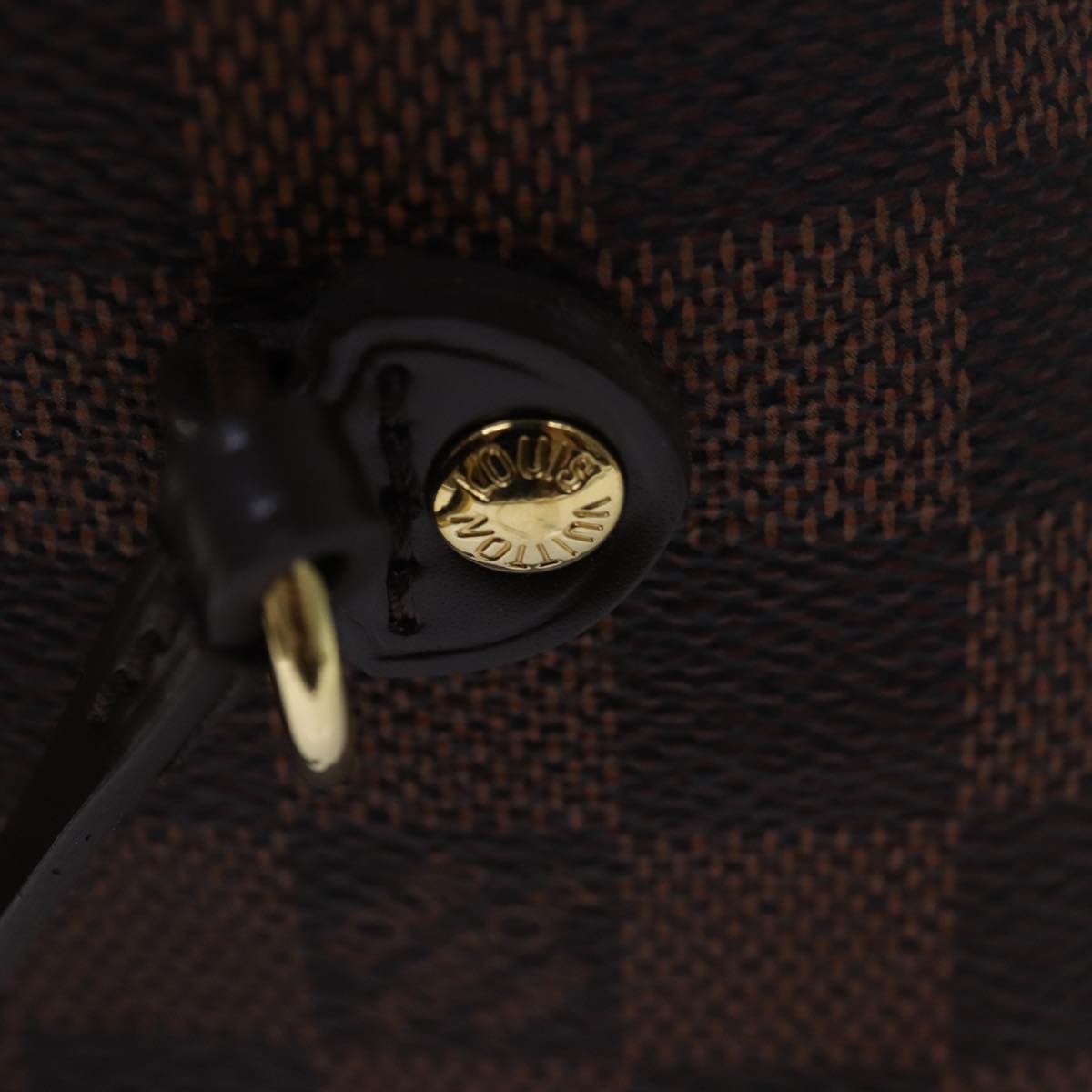 LOUIS VUITTON Damier Ebene Neverfull MM Tote Bag N51105 LV 82932A
