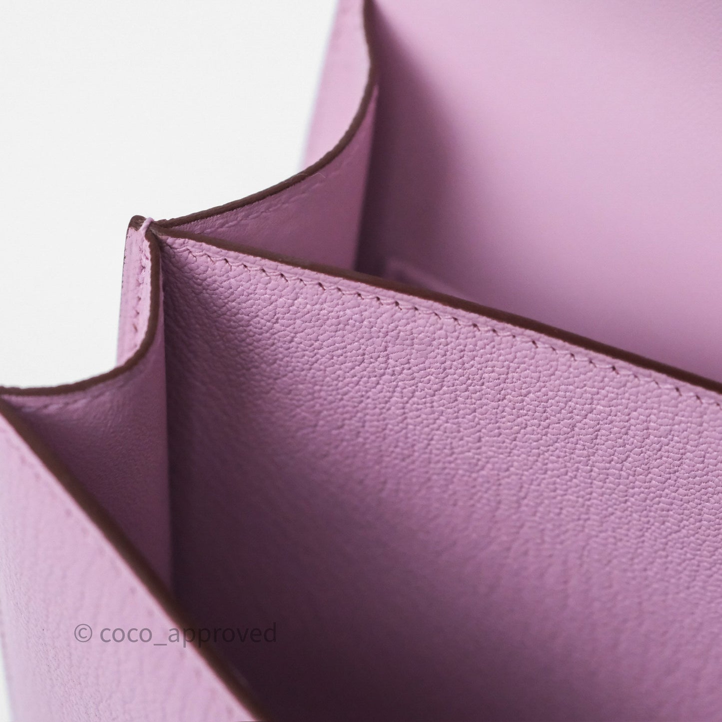 Hermès Constance Mini 18cm Mauve Sylvestre X9 Chevre Mysore Palladium Hardware