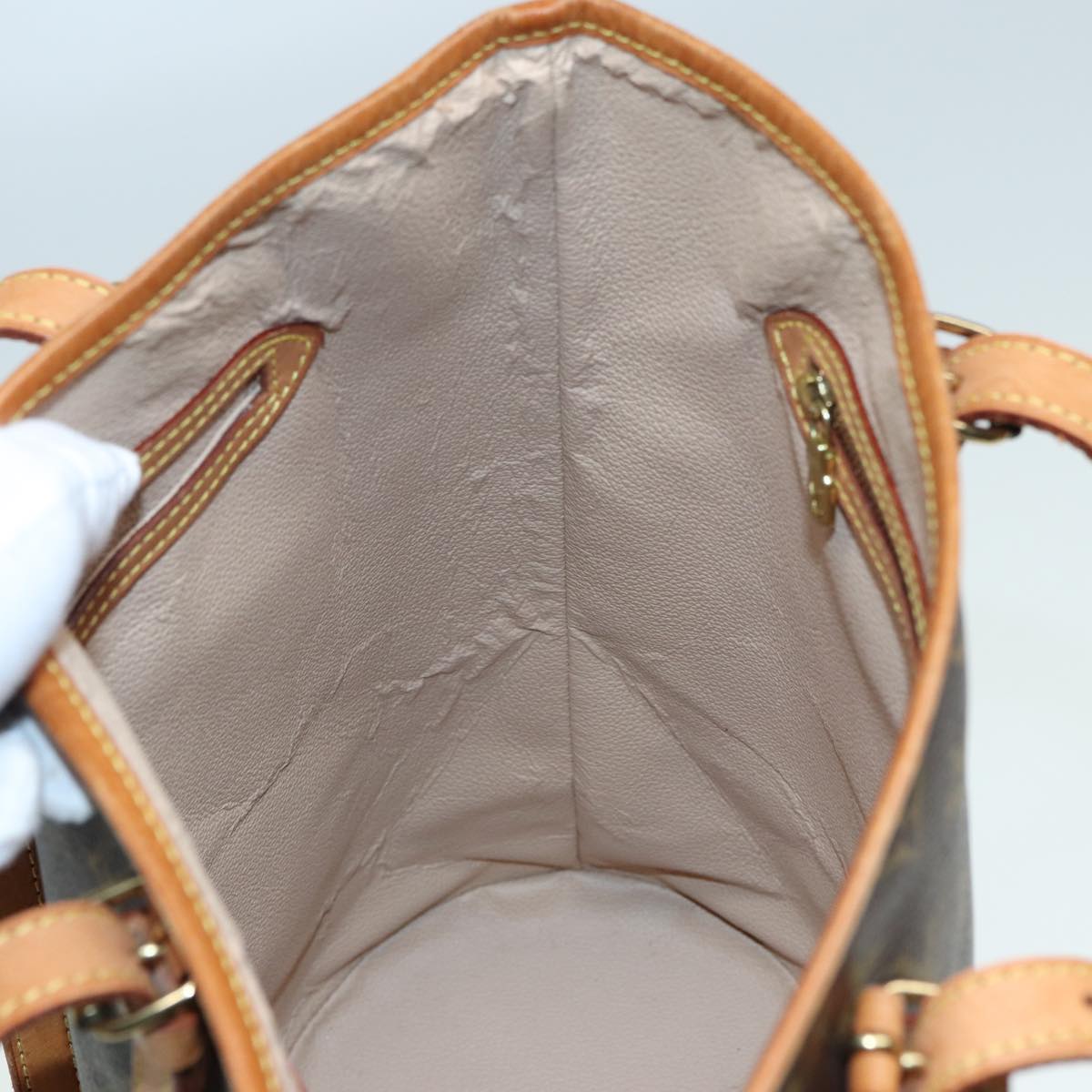 LOUIS VUITTON Monogram Bucket GM Shoulder Bag M42236 LV 82967