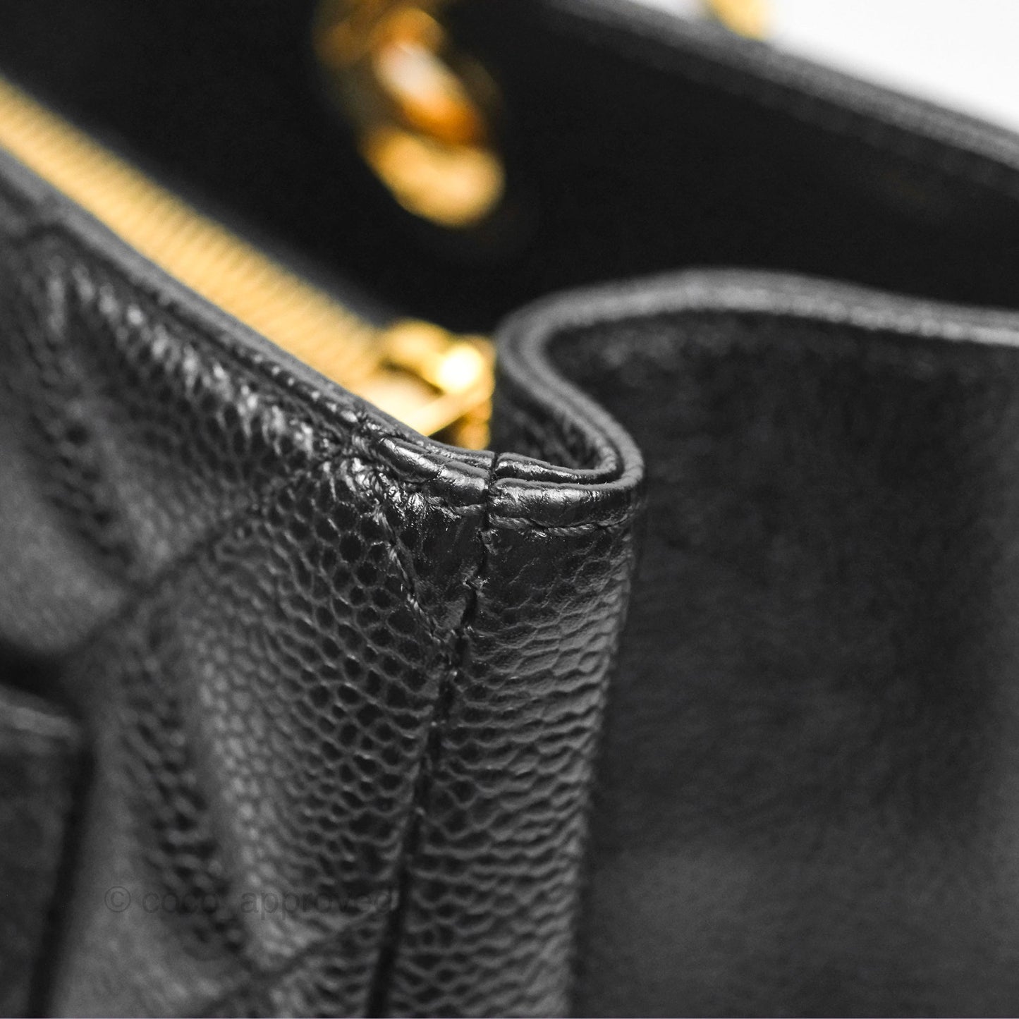 Chanel GST Black Caviar Gold Hardware