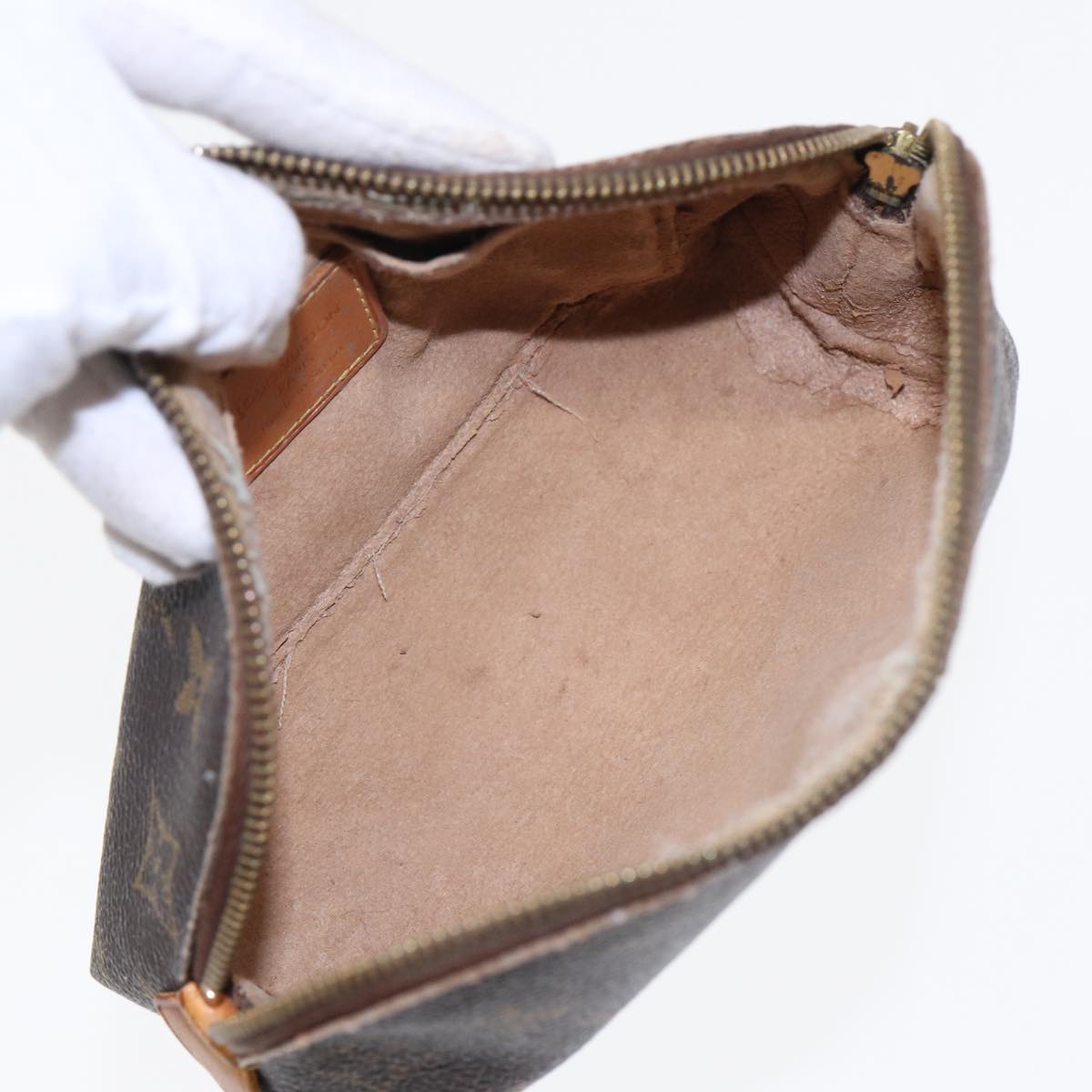 LOUIS VUITTON Monogram Pochette Cosmetic PM Cosmetic Pouch M47515 LV 82979