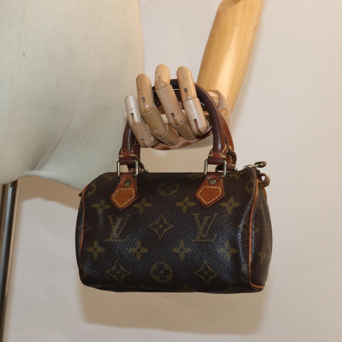LOUIS VUITTON Monogram Mini Speedy Hand Bag M41534 LV 82983