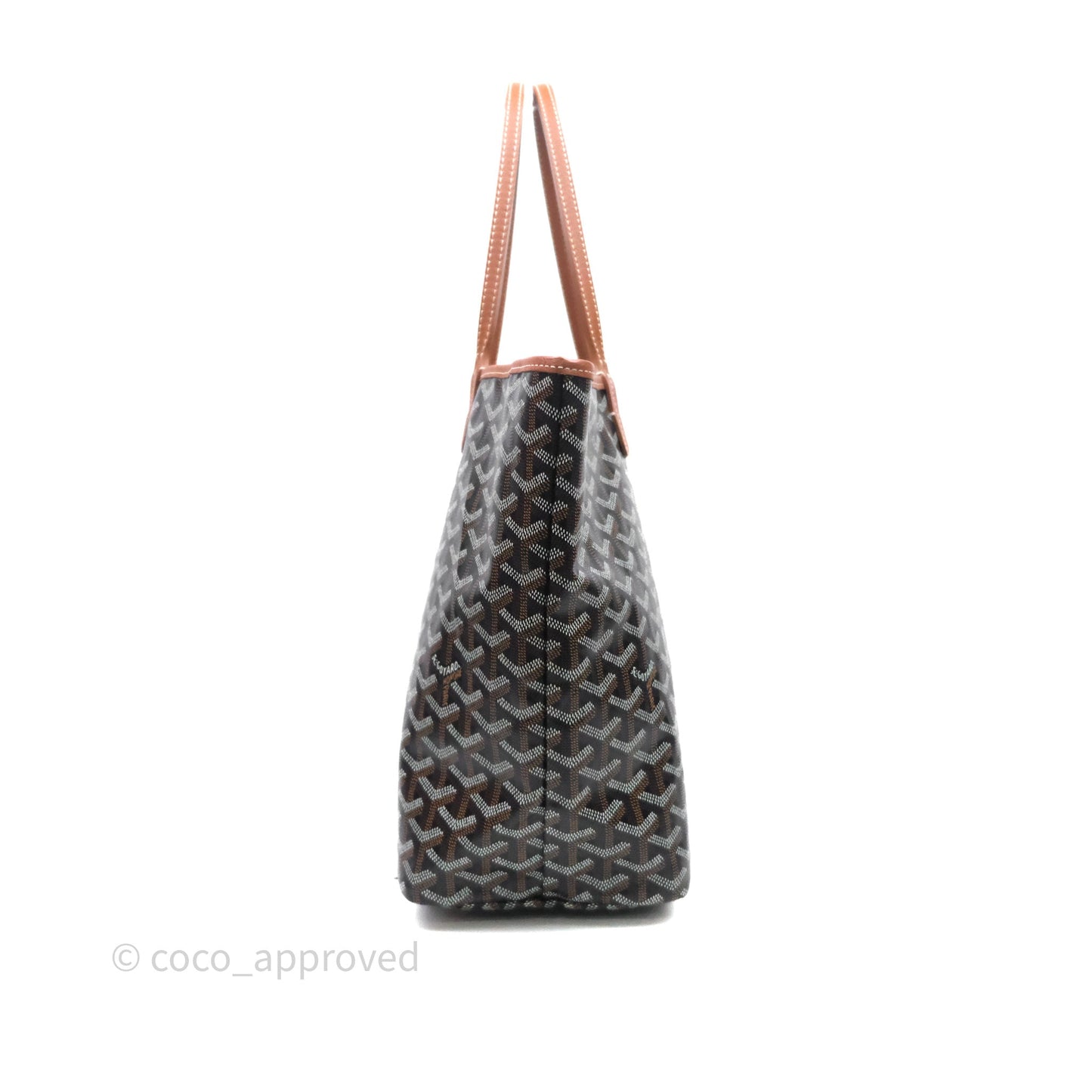 Goyard St Louis Tote PM Tan Black