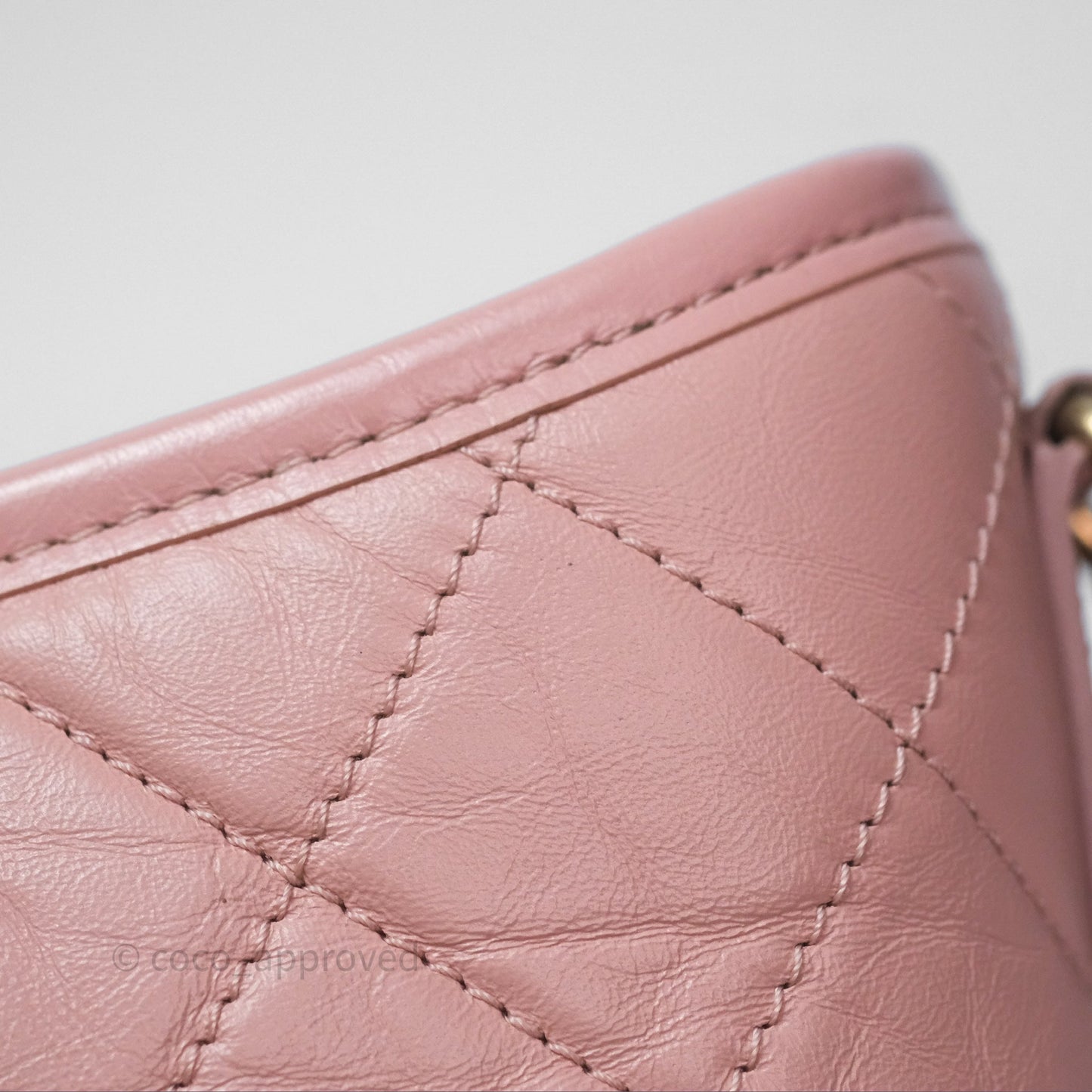 Chanel Small Gabrielle Hobo Quilted Pink Aged Calfskin