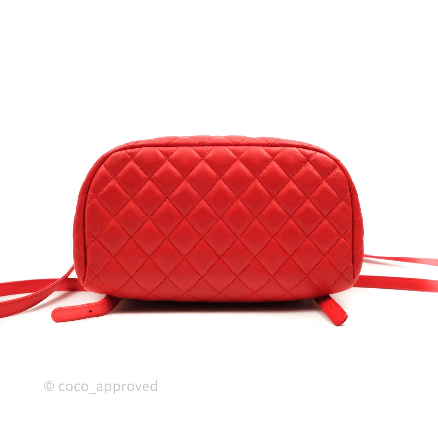 Chanel Quilted Urban Spirit Backpack Red Calfskin Gold Hardware