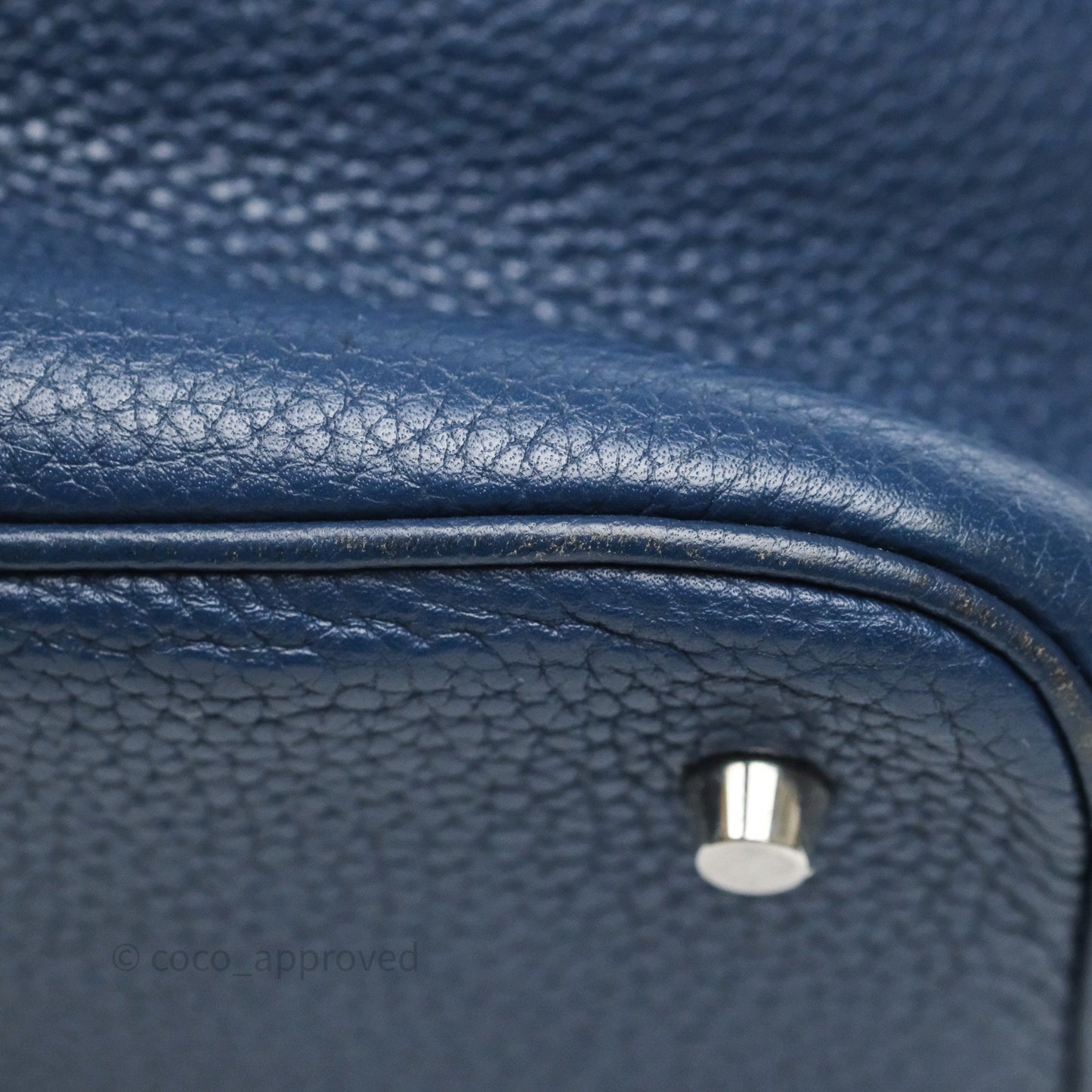 Hermès Picotin 22 Bleu Nuit 2Z Clemence Palladium Hardware