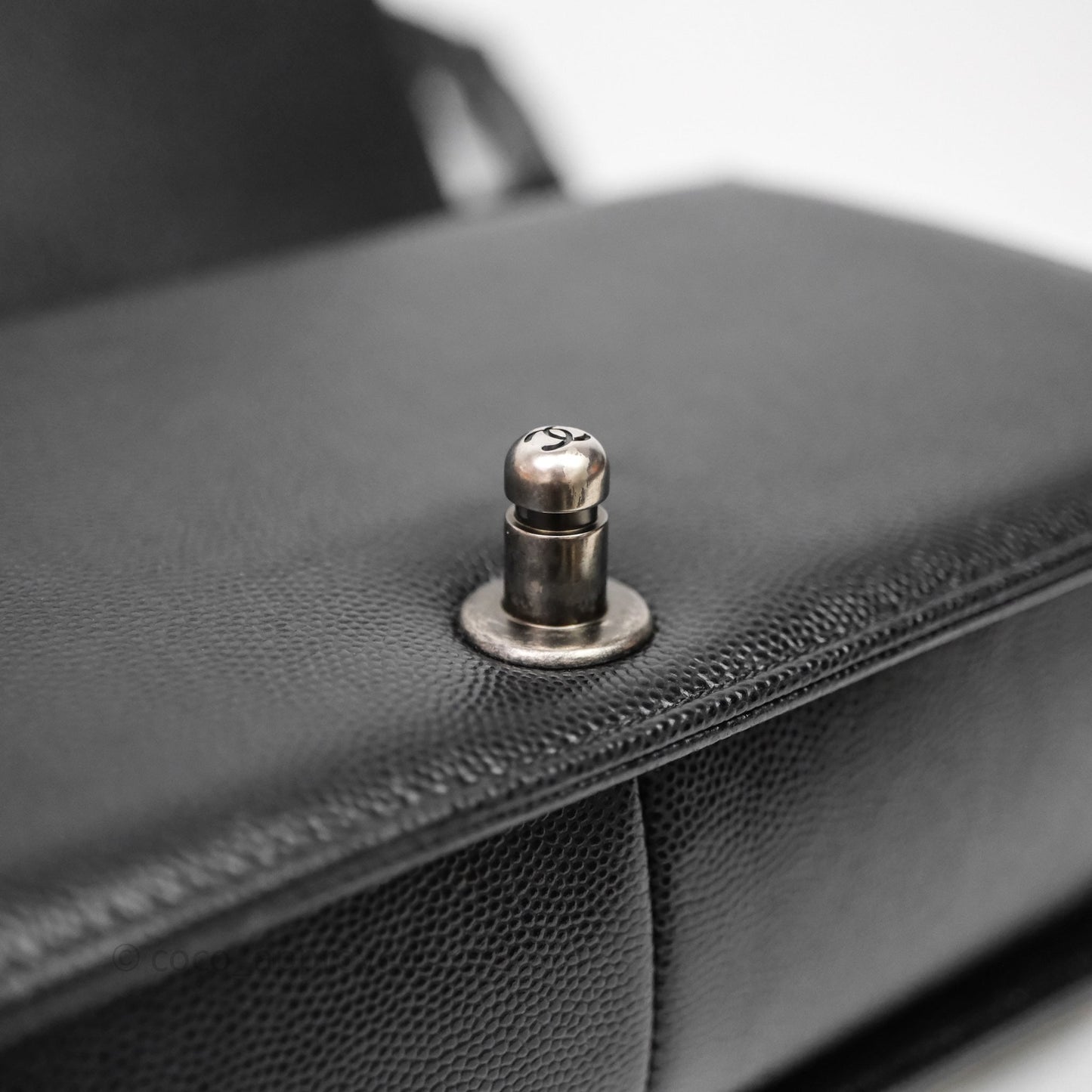 Chanel Quilted Medium Boy Black Caviar Ruthenium Hardware