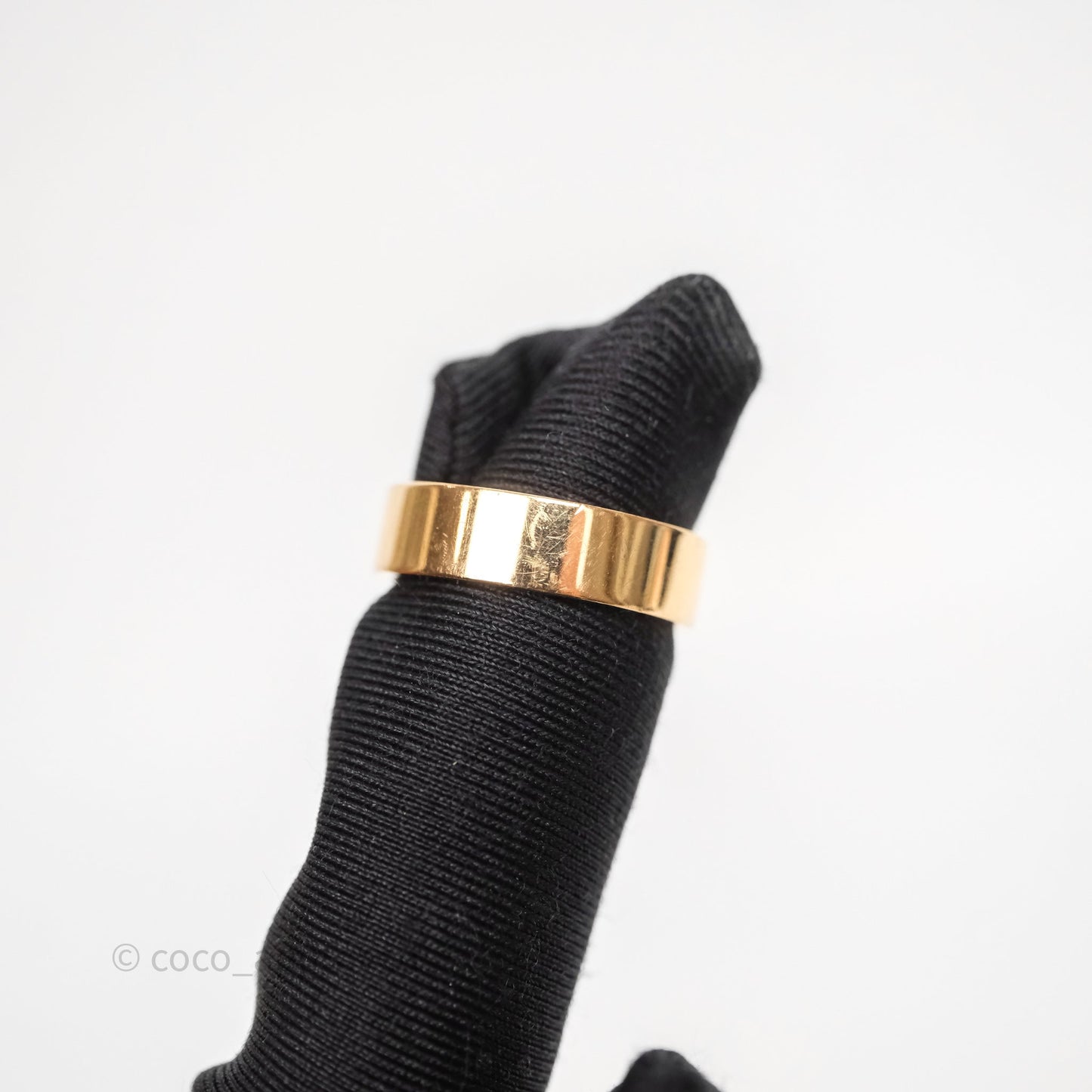 Hermès Kelly Ring Small Model Rose Gold Diamonds Size 49