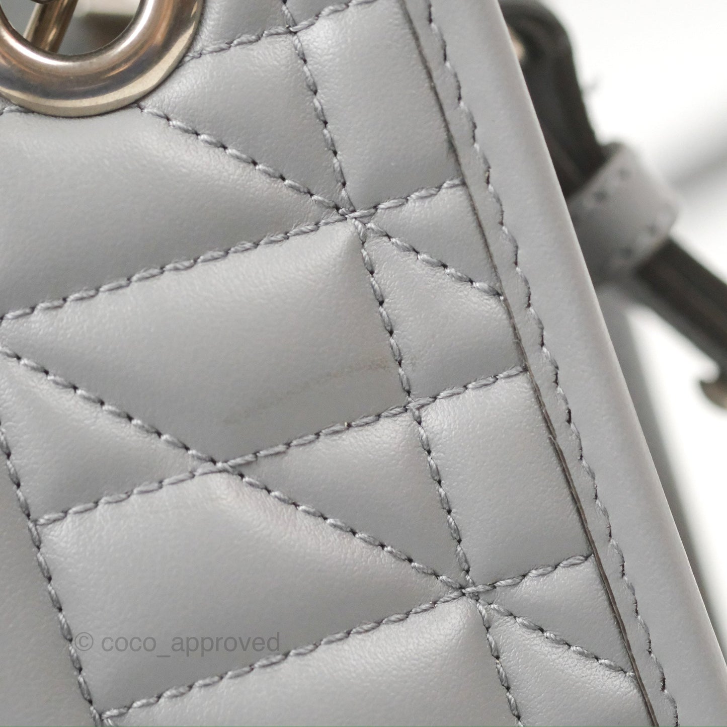 Gucci Mini GG Marmont Vertical Tote Bag Grey Silver Hardware