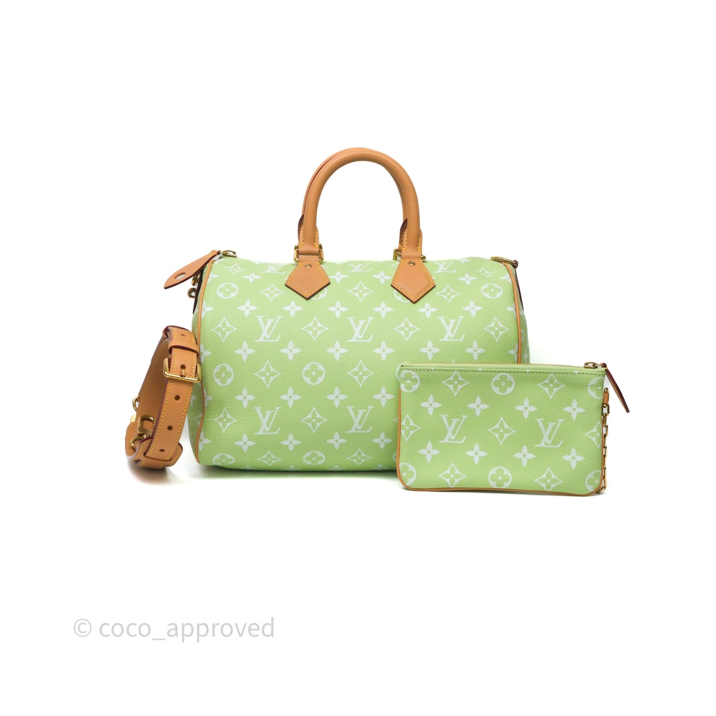 Louis Vuitton Speedy P9 Bandouliere 30 Vert Clair Bag