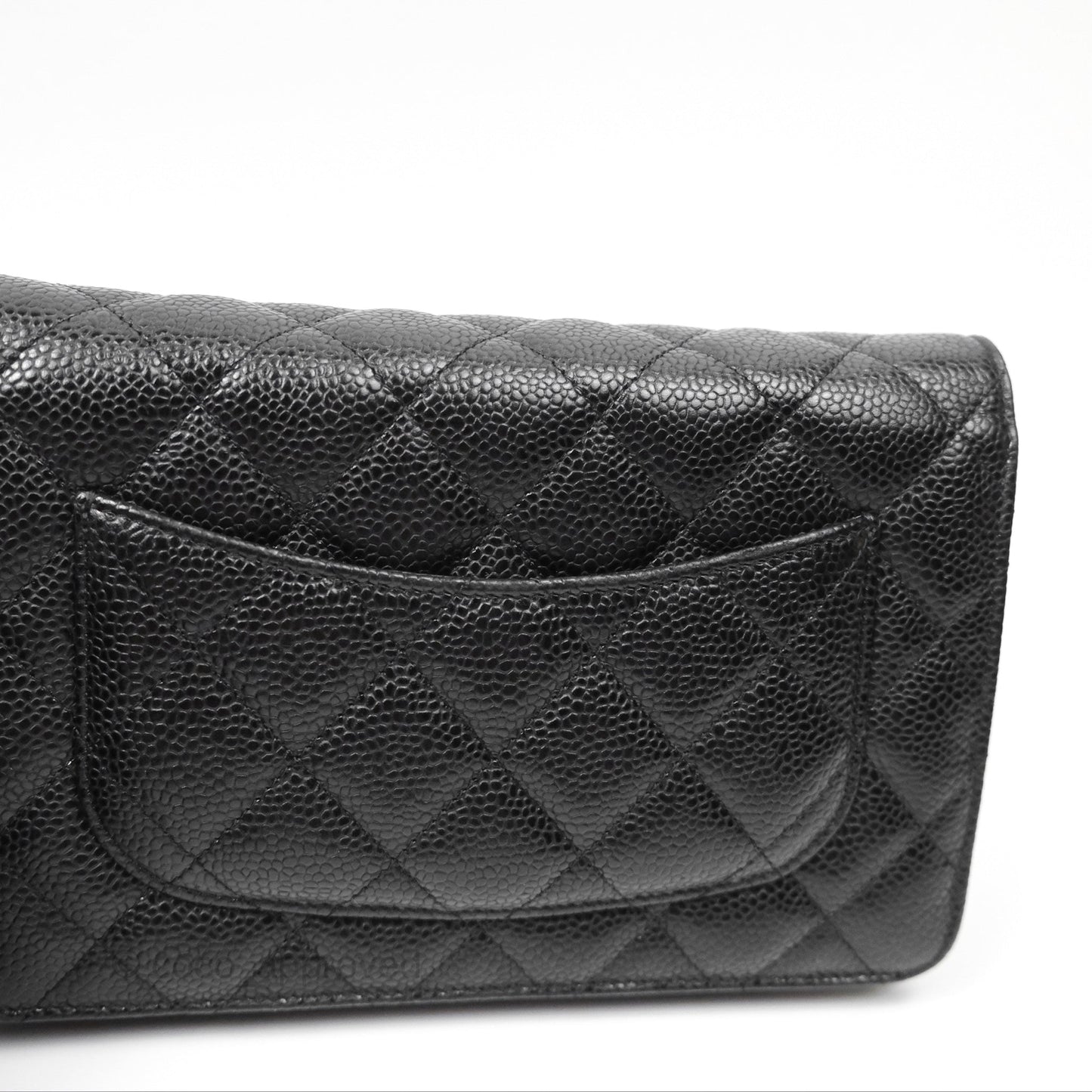 Chanel Classic Wallet on Chain WOC Quilted Black Caviar Gold Hardware