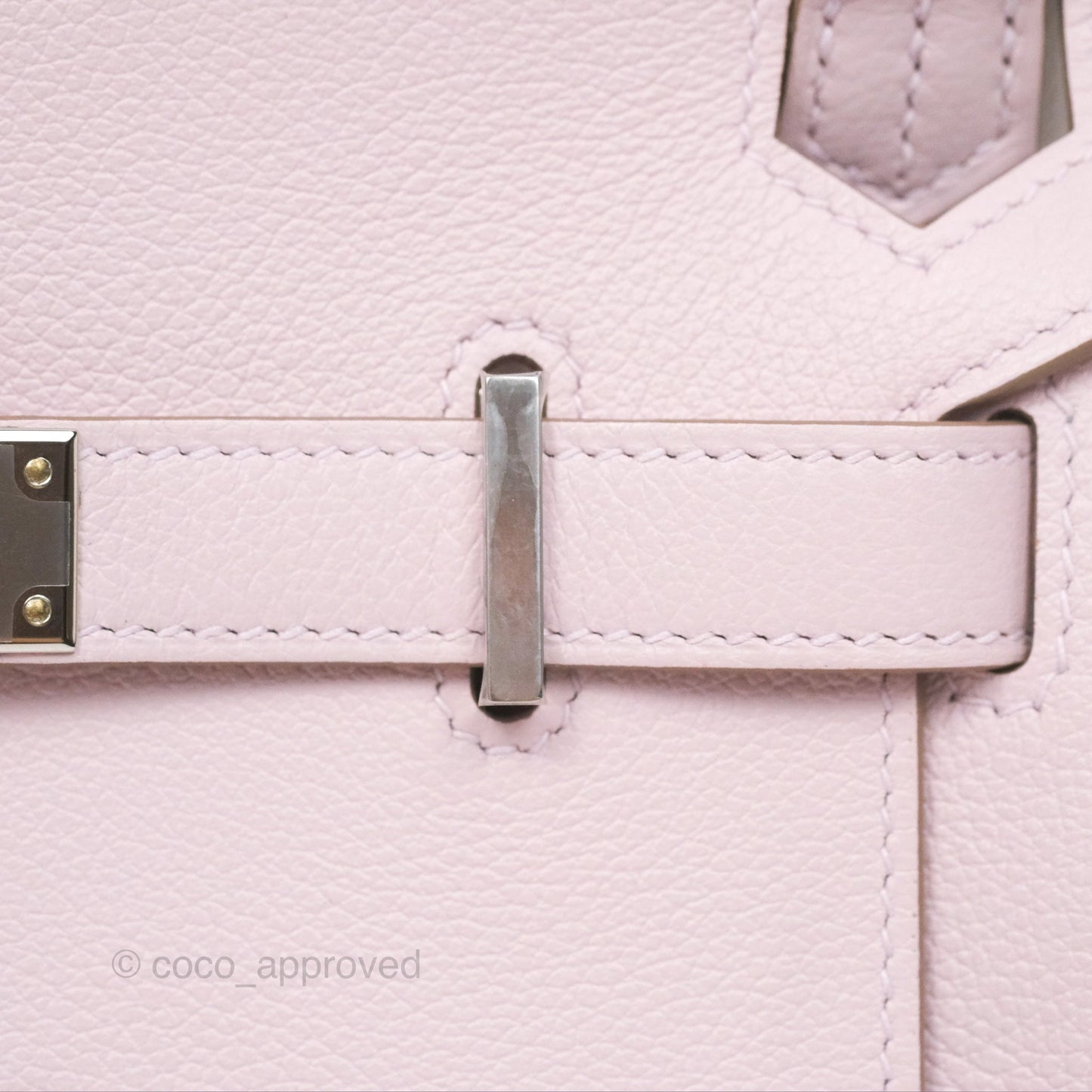 Hermès Mini Jypsiere Mauve Pale Evercolor Palladium Hardware