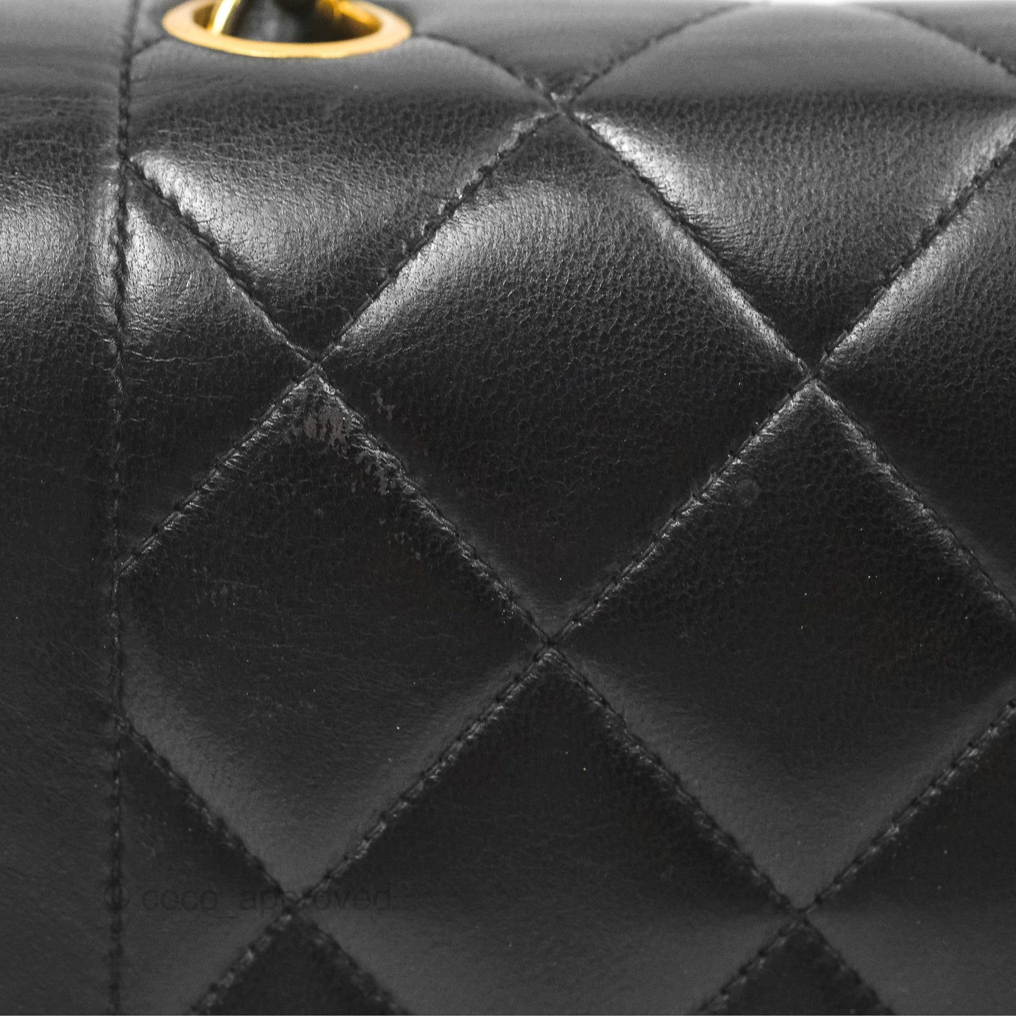 Chanel Vintage Quilted Medium Classic Diana Flap Bag Black Lambskin 24K Gold Hardware