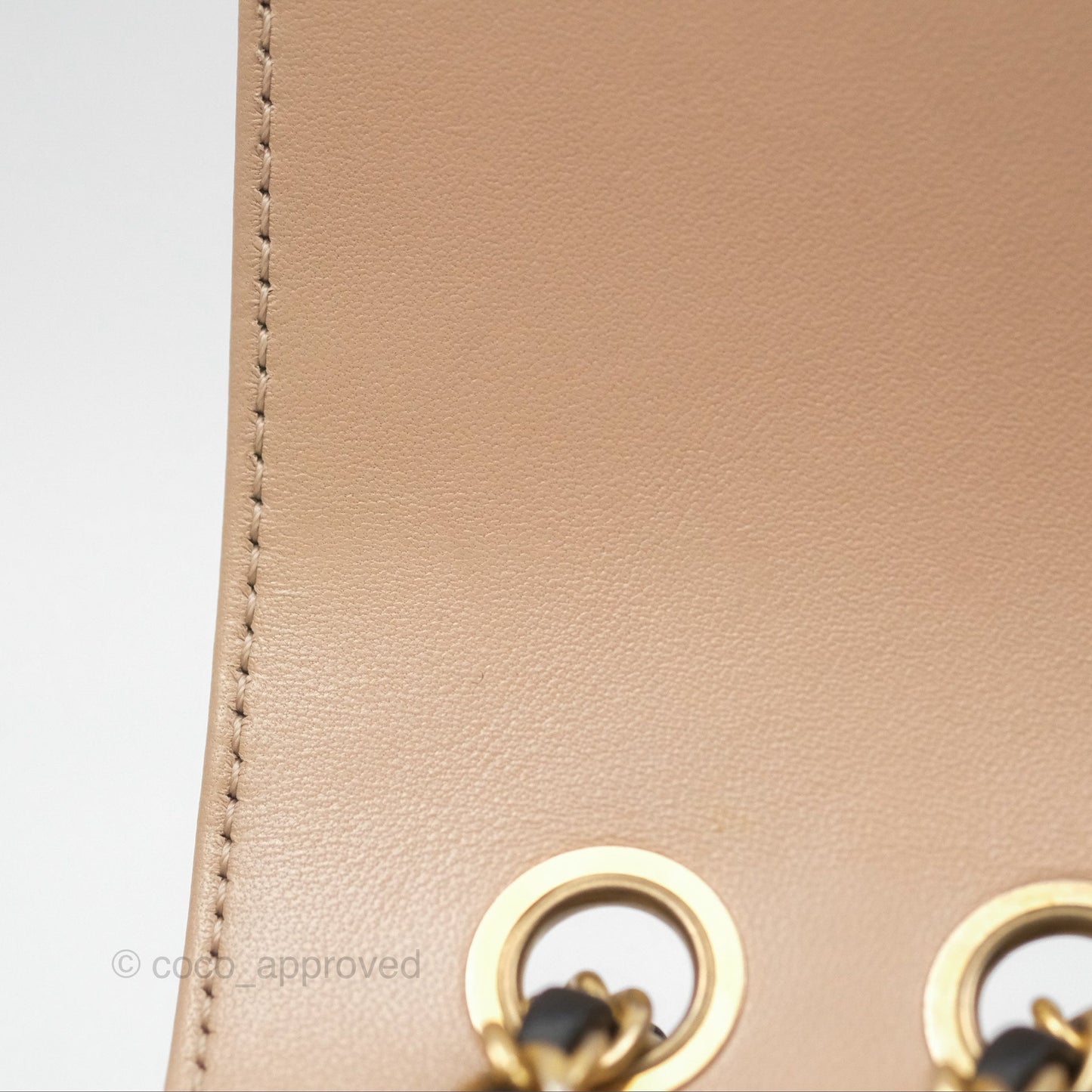 Chanel Quilted Small CC Filigree Flap Beige Black Caviar