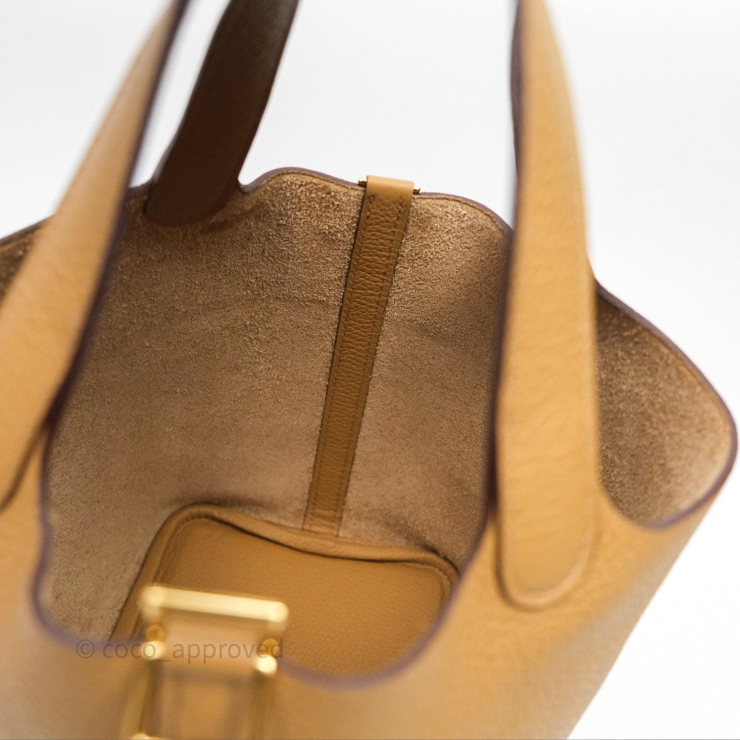 Hermès Picotin Lock 18 Biscuit 48 Clemence Gold Hardware