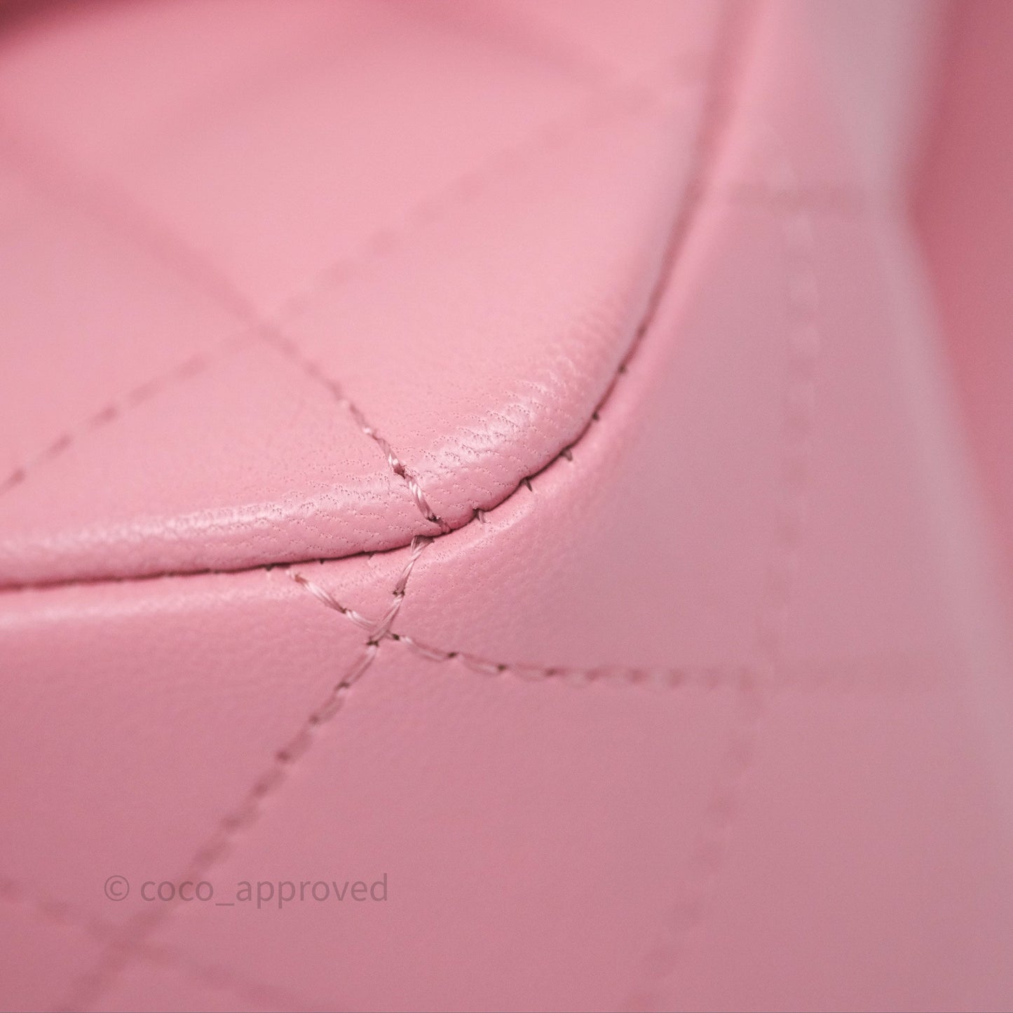 Chanel Mini Square Flap Quilted Pink Lambskin Gold Hardware
