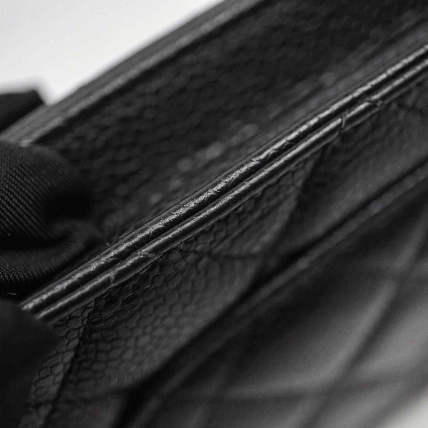 Chanel Classic Wallet On Chain WOC Quilted Black Caviar Gold Hardware
