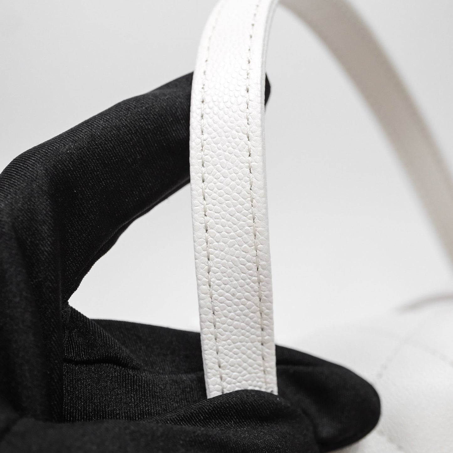 Chanel Small Duma Backpack Caviar White Gold Hardware