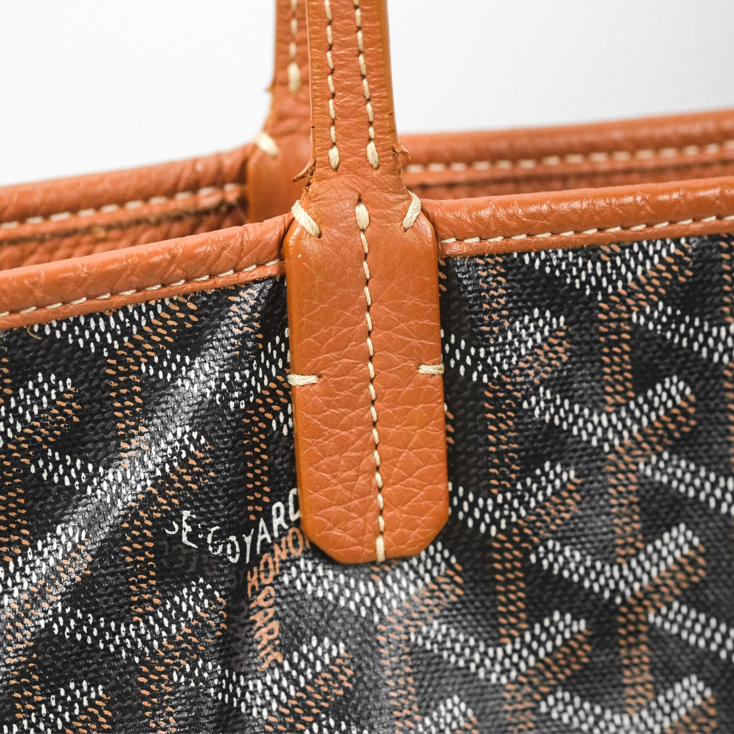 Goyard Hardy Pet Carrier PM Goyardine Canvas Black Tan