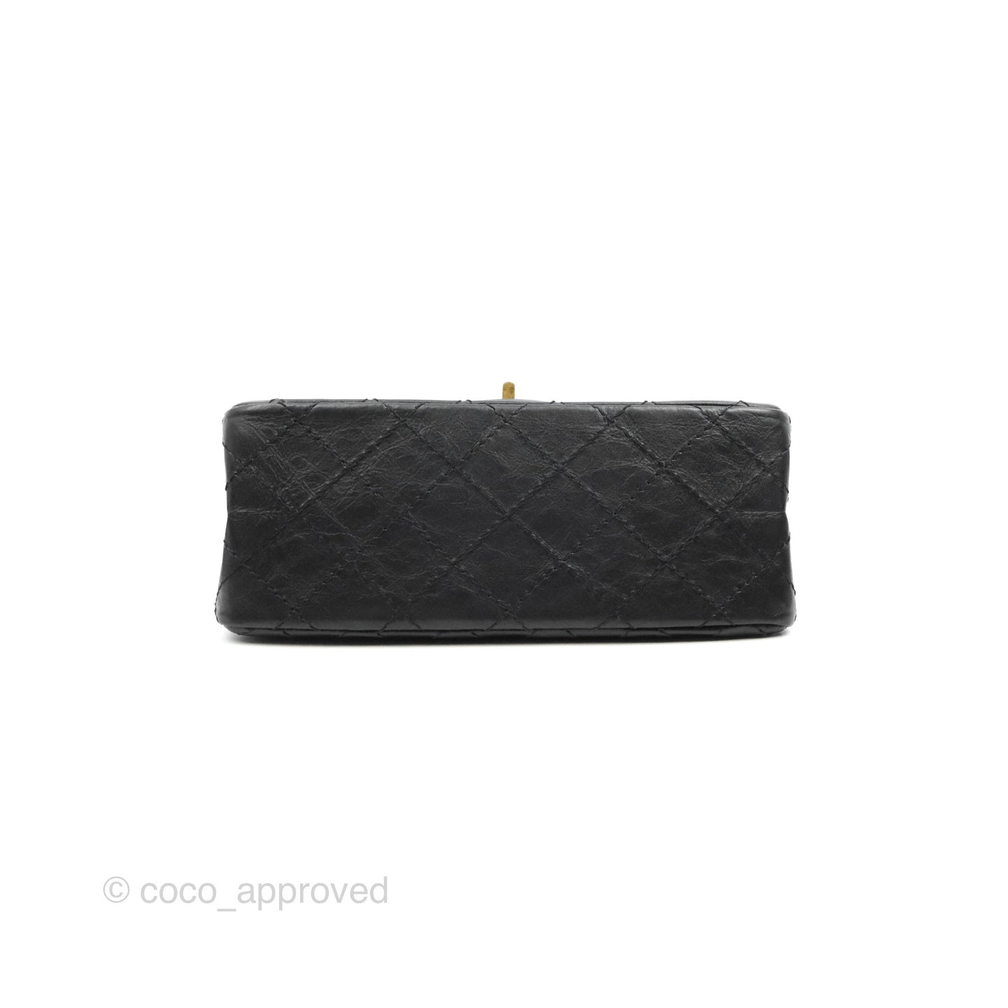 Chanel Mini Reissue 224 Black Aged Calfskin Gold Hardware