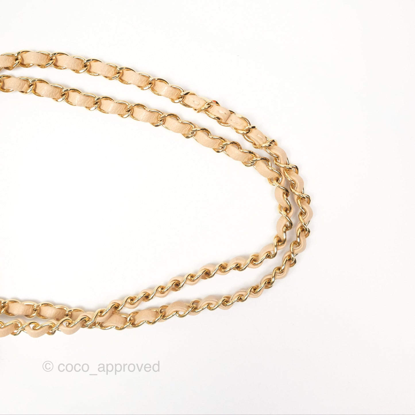 Chanel Classic Small S/M Quilted Flap Beige Caviar Gold Hardware