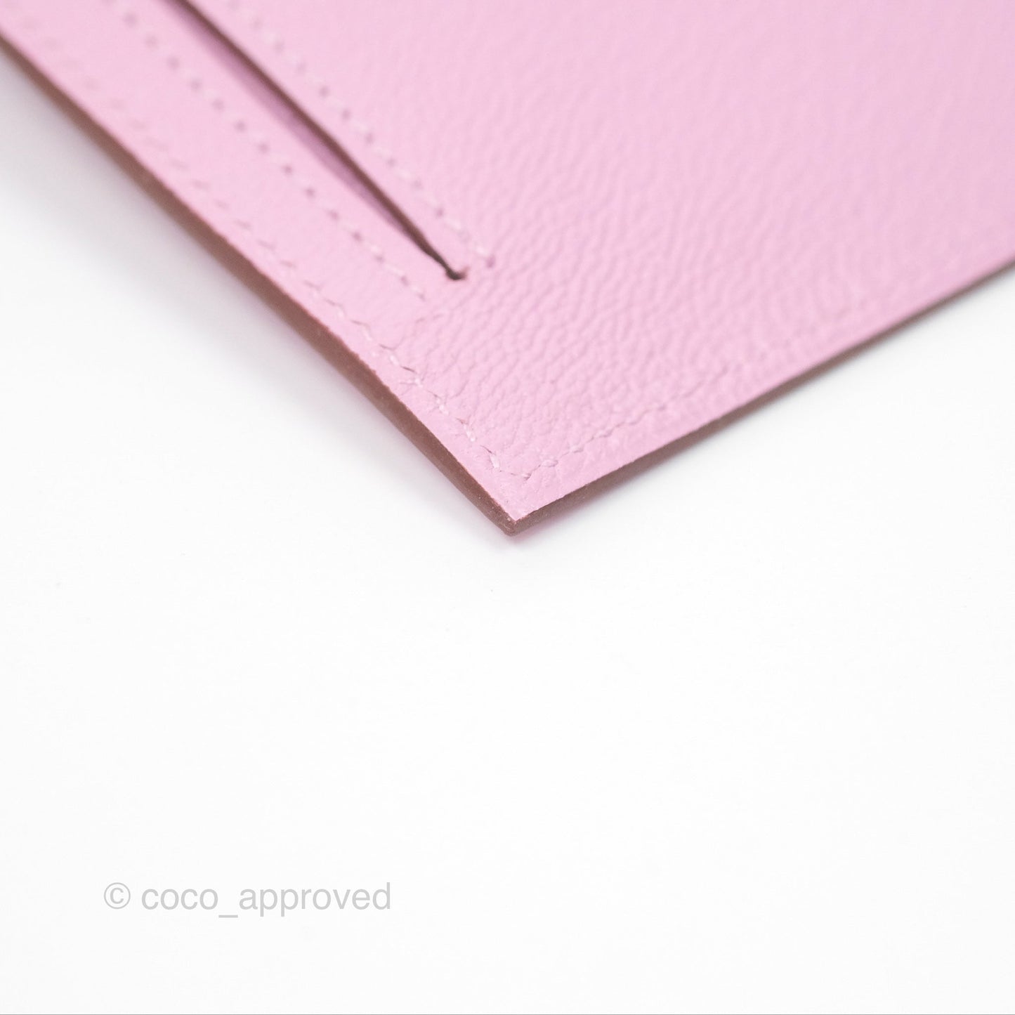 Hermès Kelly Pocket Compact Wallet Mauve Sylvester Palladium Hardware