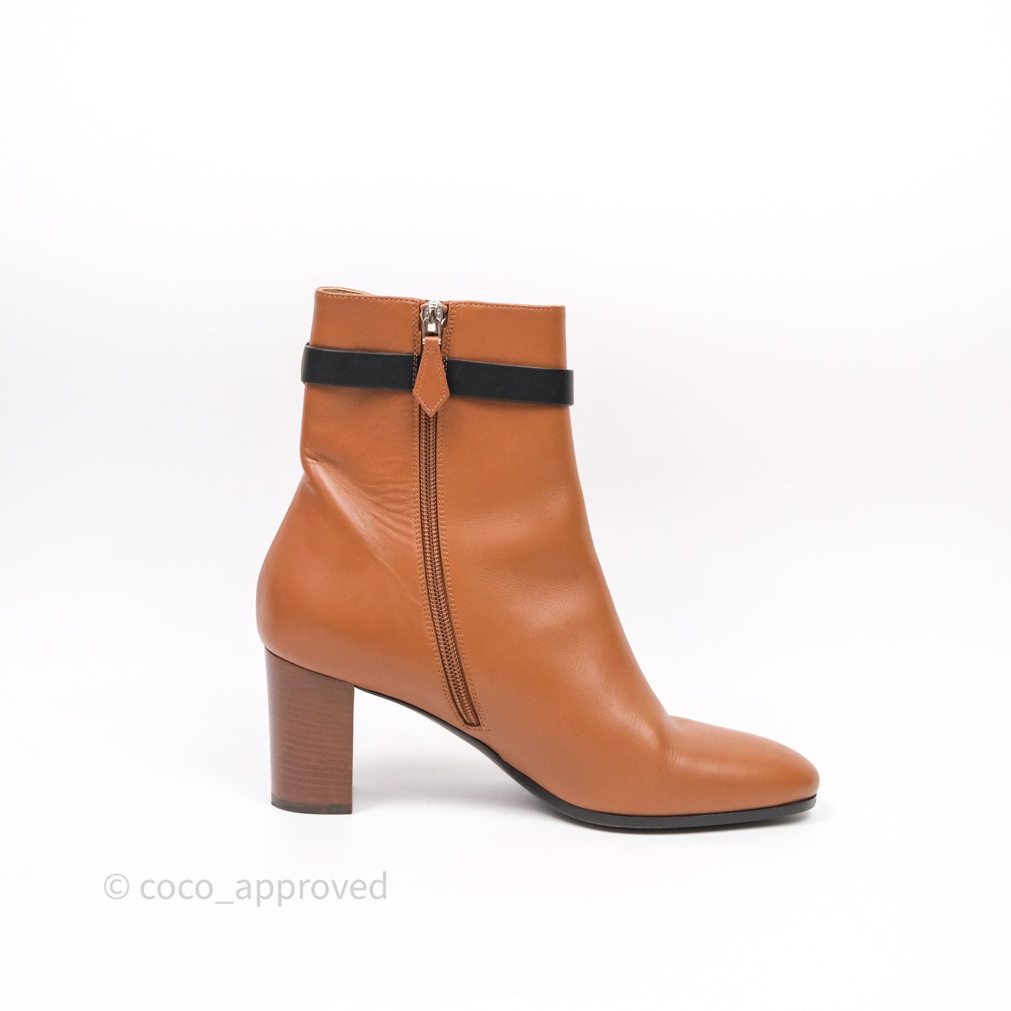 Hermes Saint Germain Ankle Boots Brown Size 39