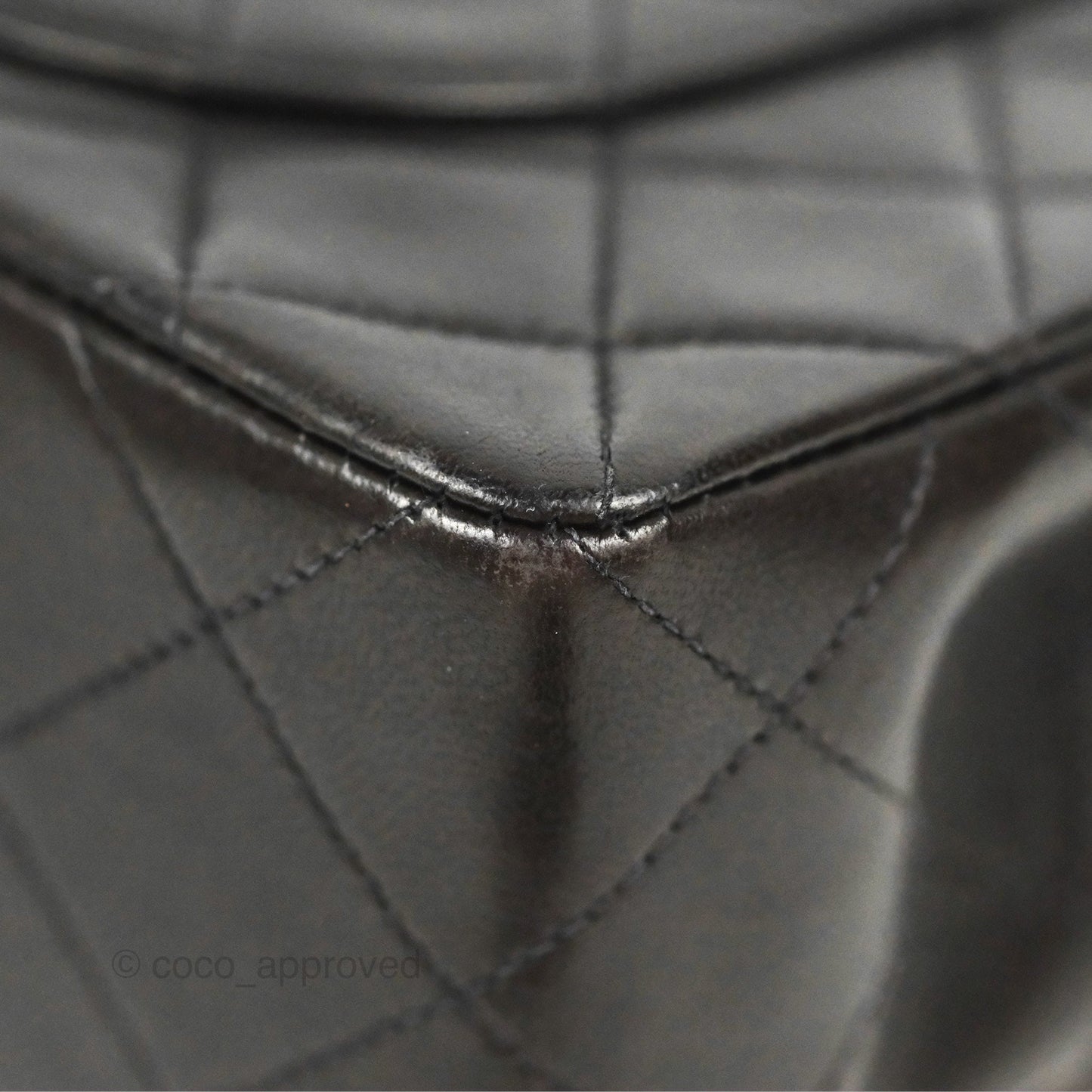 Chanel Vintage Small Classic Flap Black Lambskin 24K Gold Hardware