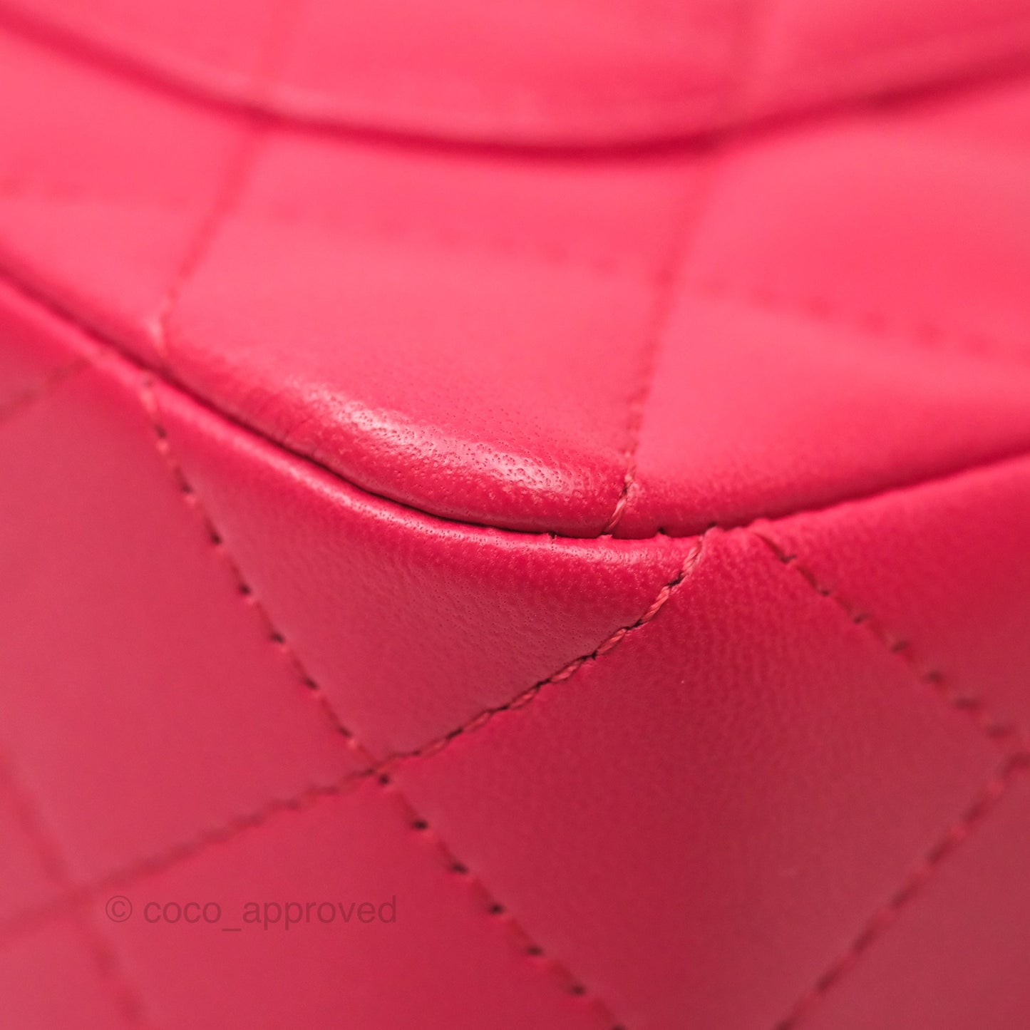 Chanel Quilted Mini Rectangular Flap Berry Red Lambskin Gold Hardware