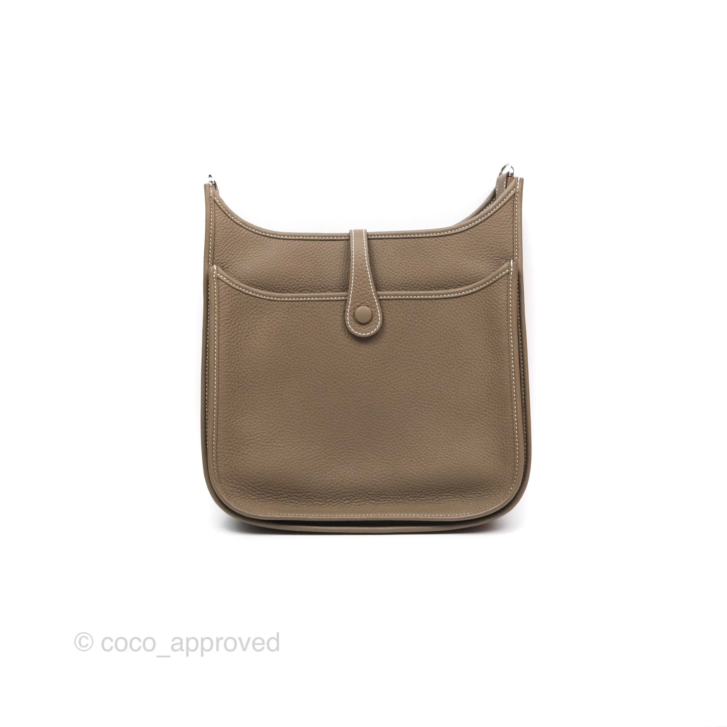 Hermes Evelyne III 29 Etoupe 18 Taurillon Clemence Palladium Hardware
