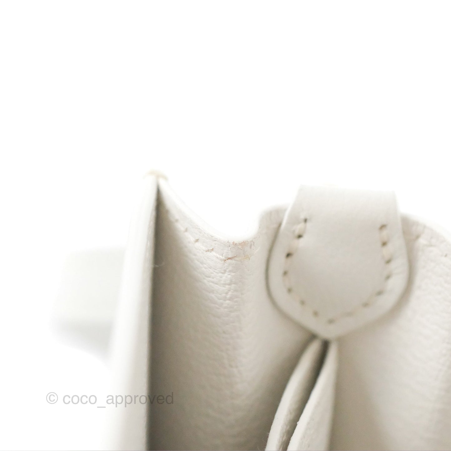 Hermès Roulis Mini 18 New White Evercolor Permabrass Hardware