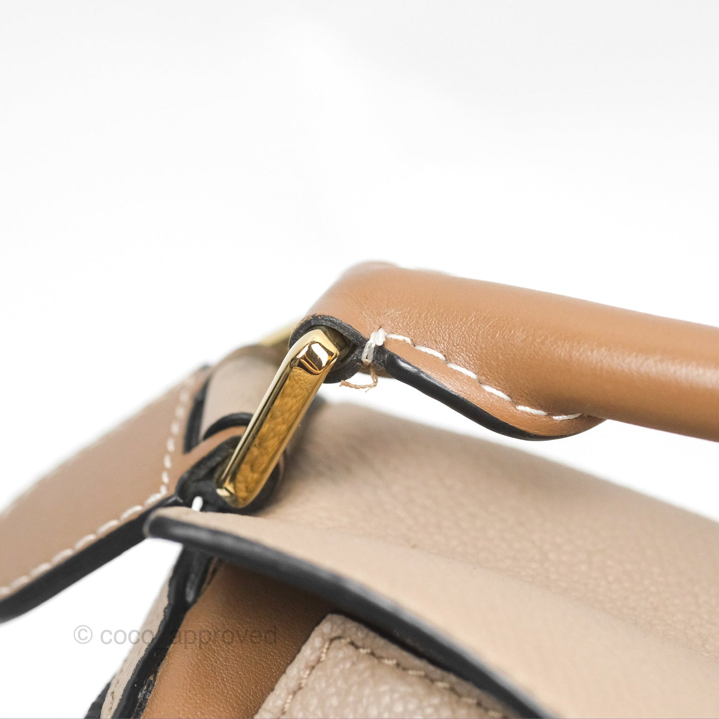 Loewe Small Puzzle Bag Sand Mink Grained Calfskin