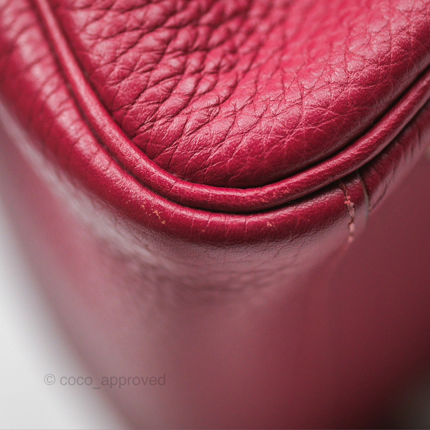 Hermès Lindy 30 Rubis Clemence Palladium Hardware