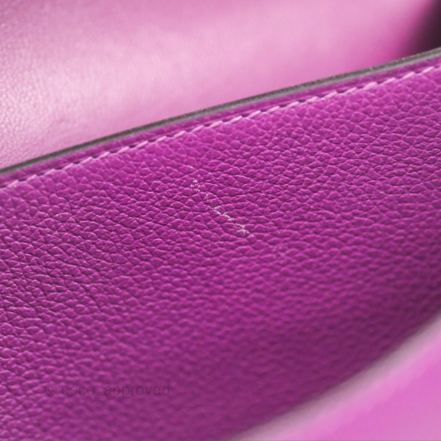 Hermès Constance Mini 18cm Anemone Evercolor Palladium Hardware