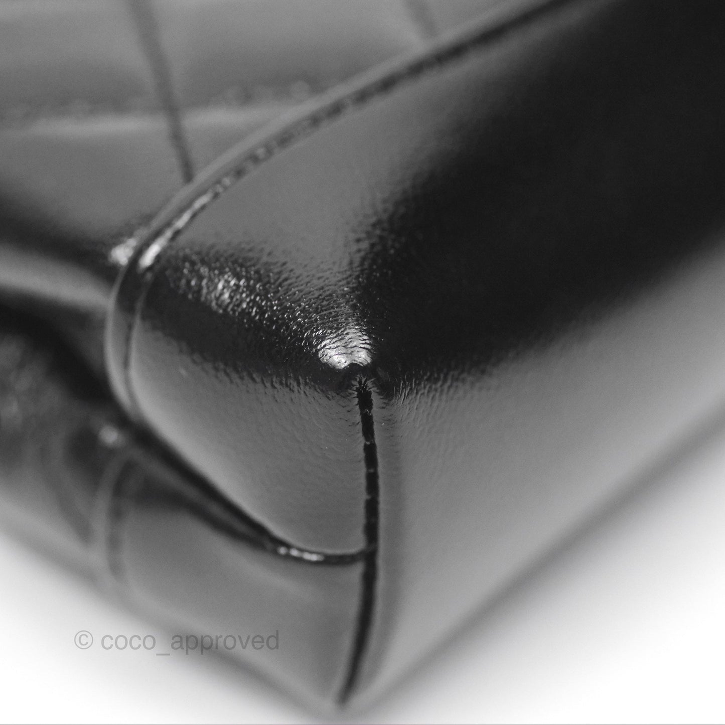 Chanel Micro 31 Black Shiny Calfskin Gold Hardware