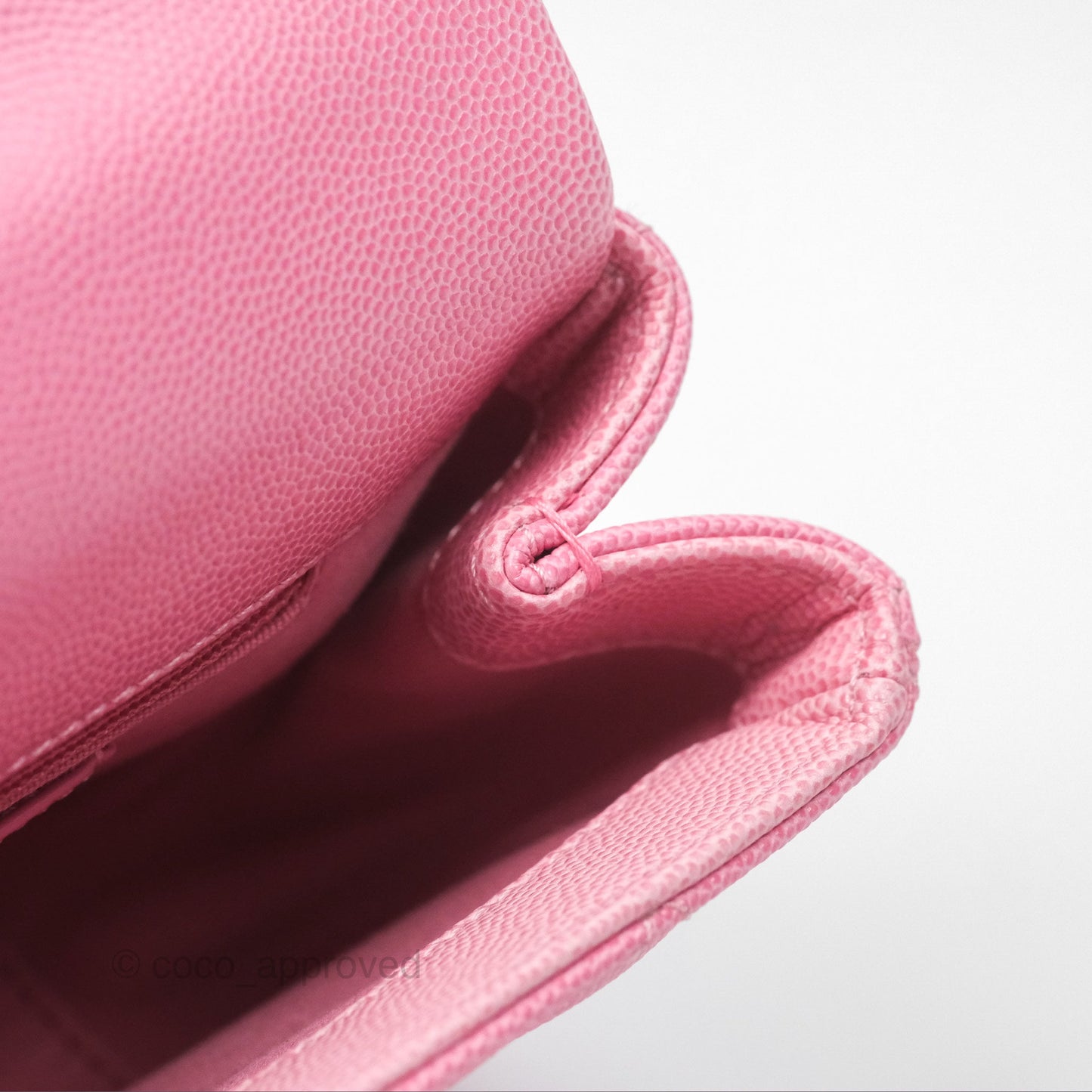 Chanel Mini Flap Bag Pink Ombre Caviar Pink Lacquered Metal Hardware 24C