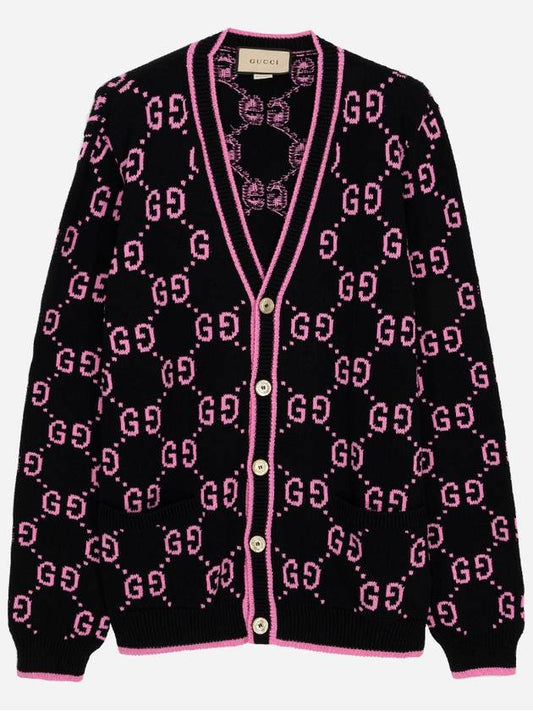 Luxury Gucci Trending 2025 GG Jacquard Cardigan Black