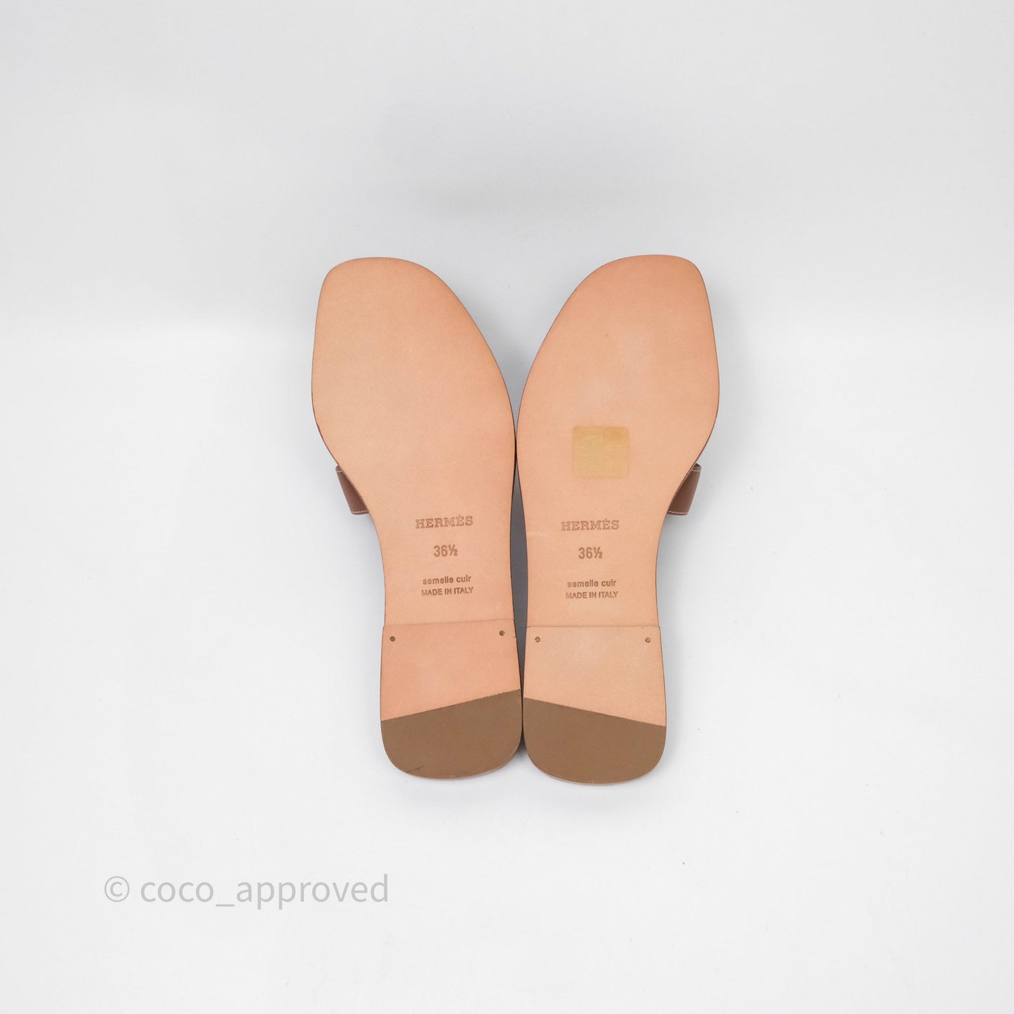 Hermes Oran Sandal Gold Size 36.5