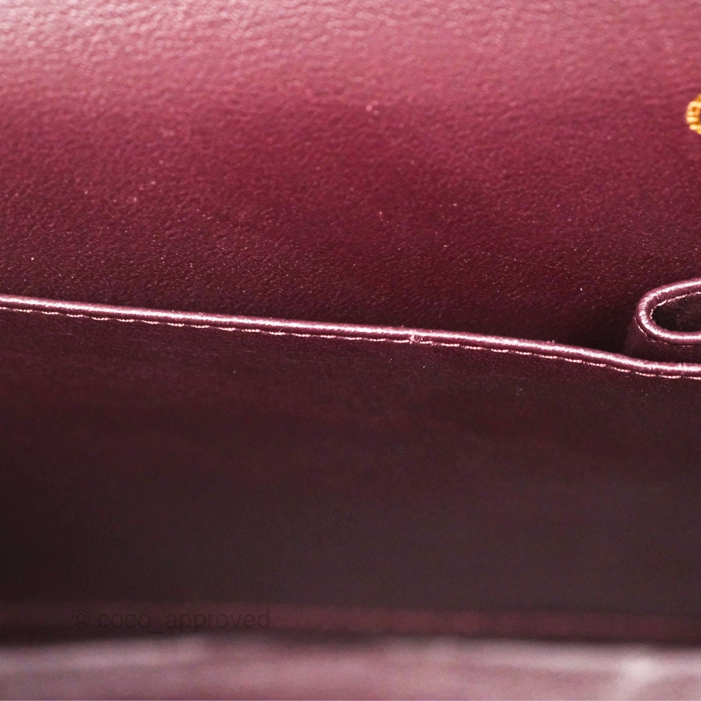 Chanel Jumbo Double Flap Burgundy Lambskin Gold Hardware