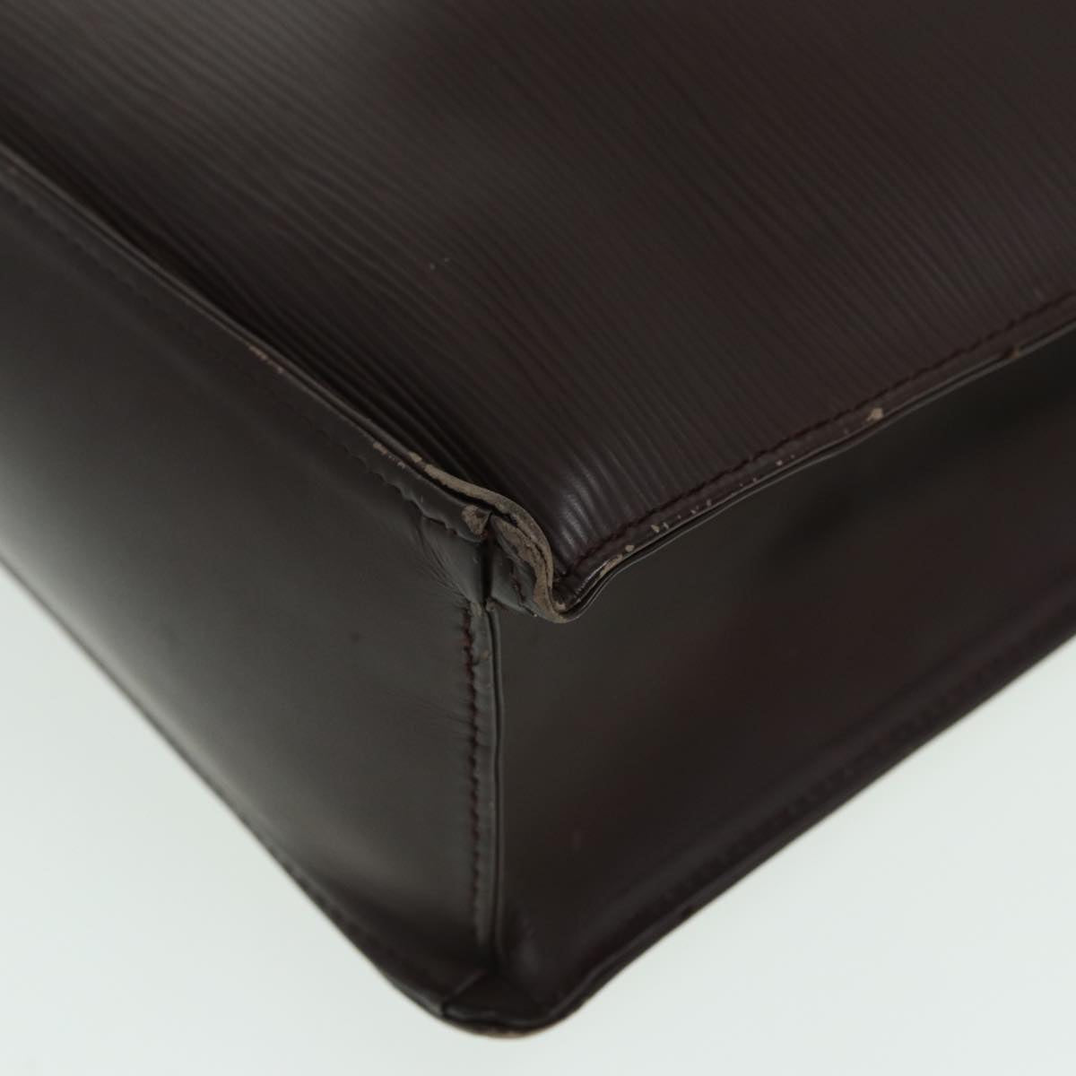 LOUIS VUITTON Epi Sac Plat Hand Bag Mocha Brown M5908D LV 83038