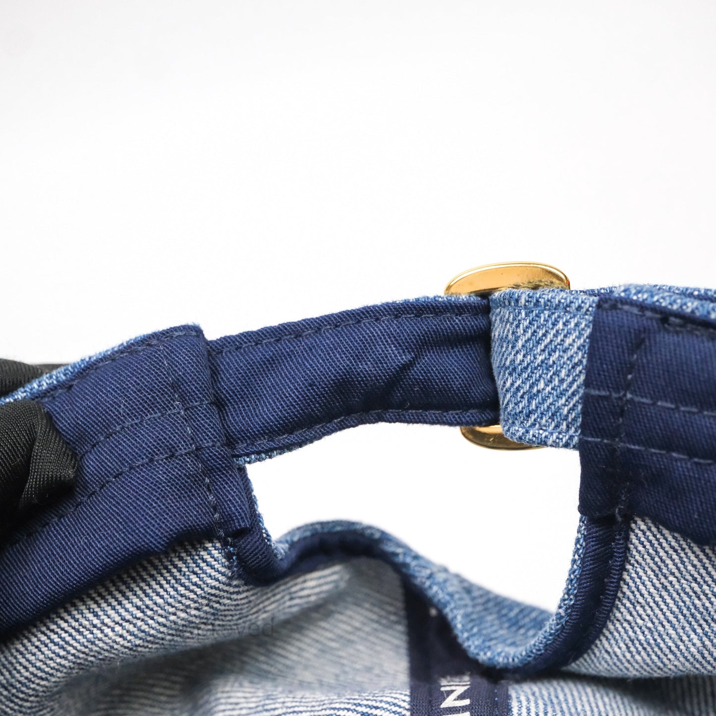 Celine Baseball Cap Cotton Triomphe Denim