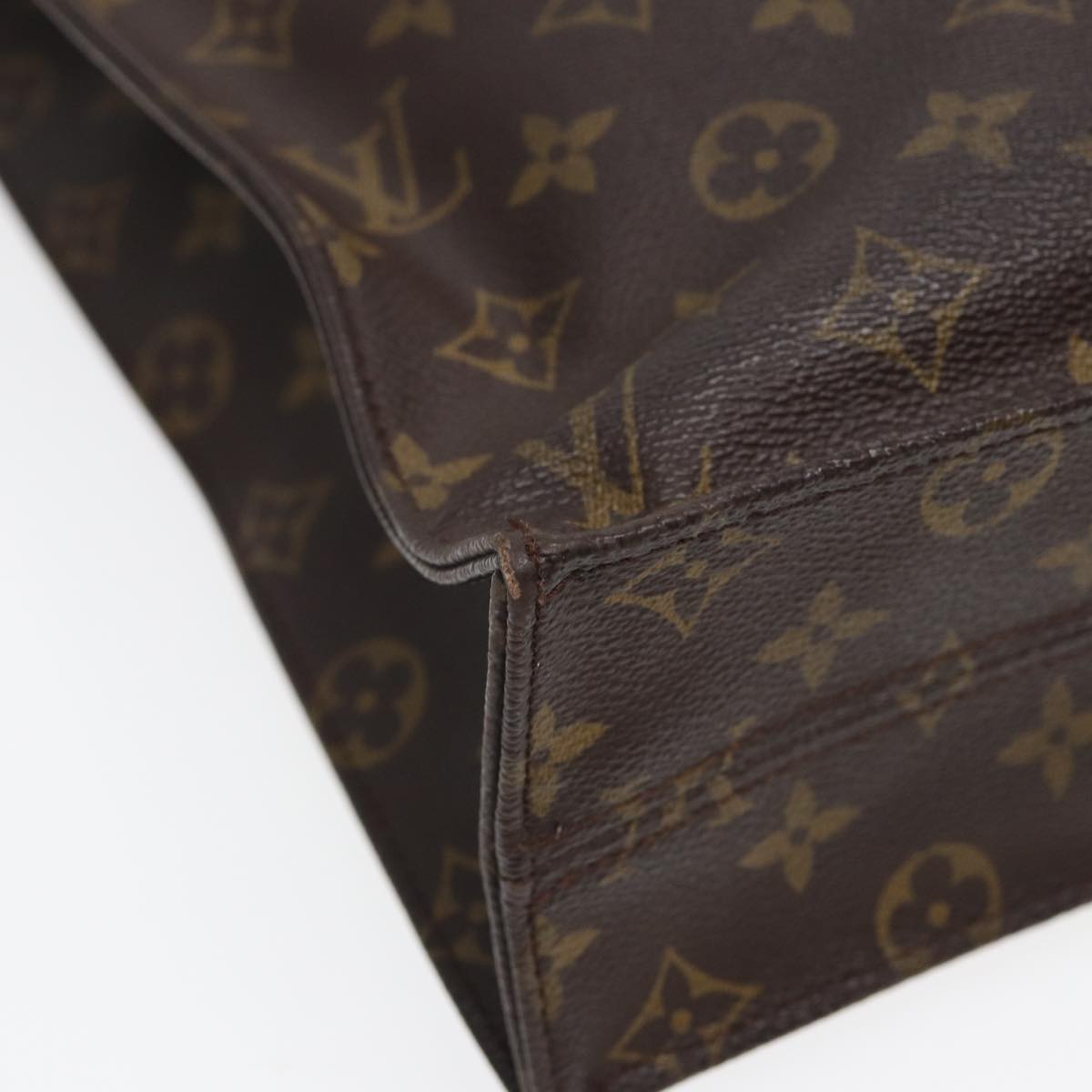 LOUIS VUITTON Monogram Sac Plat Hand Bag M51140 LV 83048