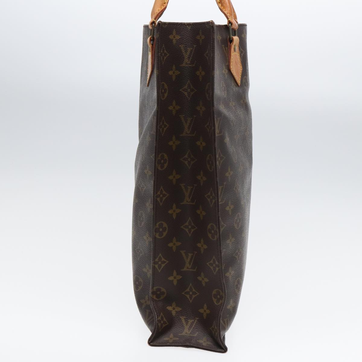 LOUIS VUITTON Monogram Sac Plat Hand Bag M51140 LV 83048