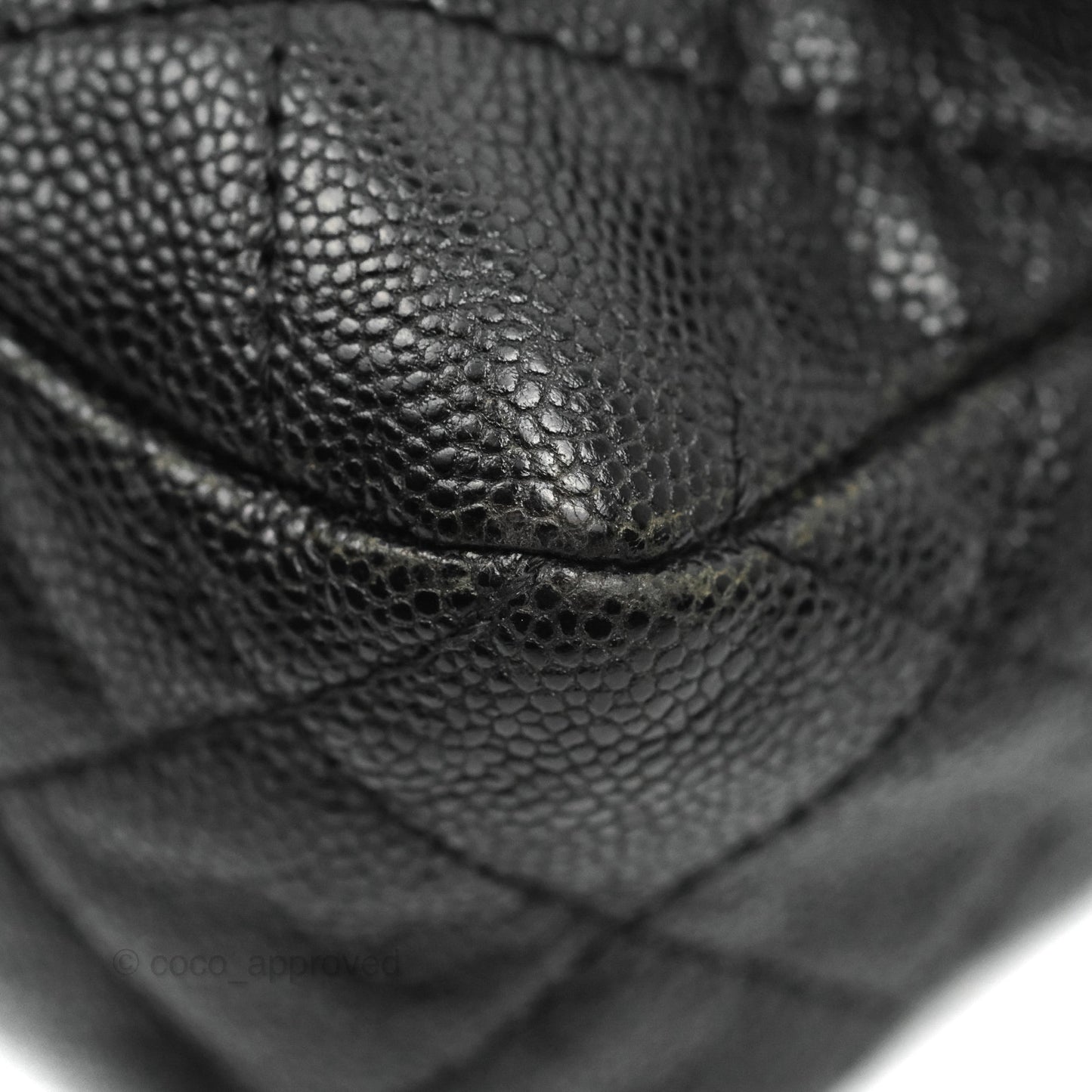 Chanel Jumbo Easy Flap Bag Black Caviar Ruthenium Hardware