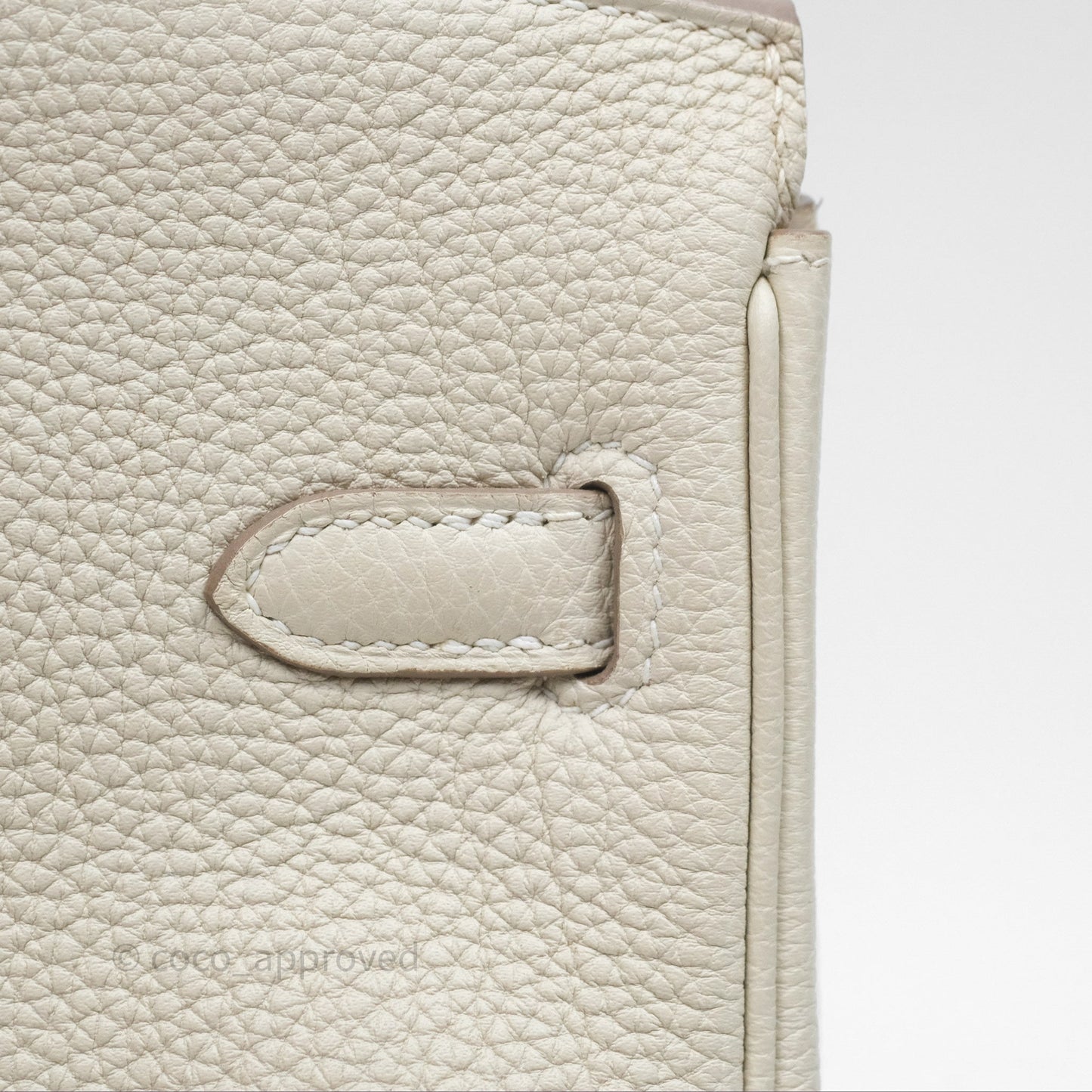 Hermès Birkin 25 Retourne Craie 10 Togo Gold Hardware