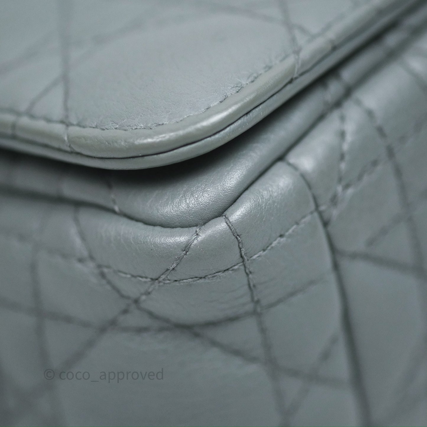 Dior Small Caro Bag Grey Supple Cannage Calfskin
